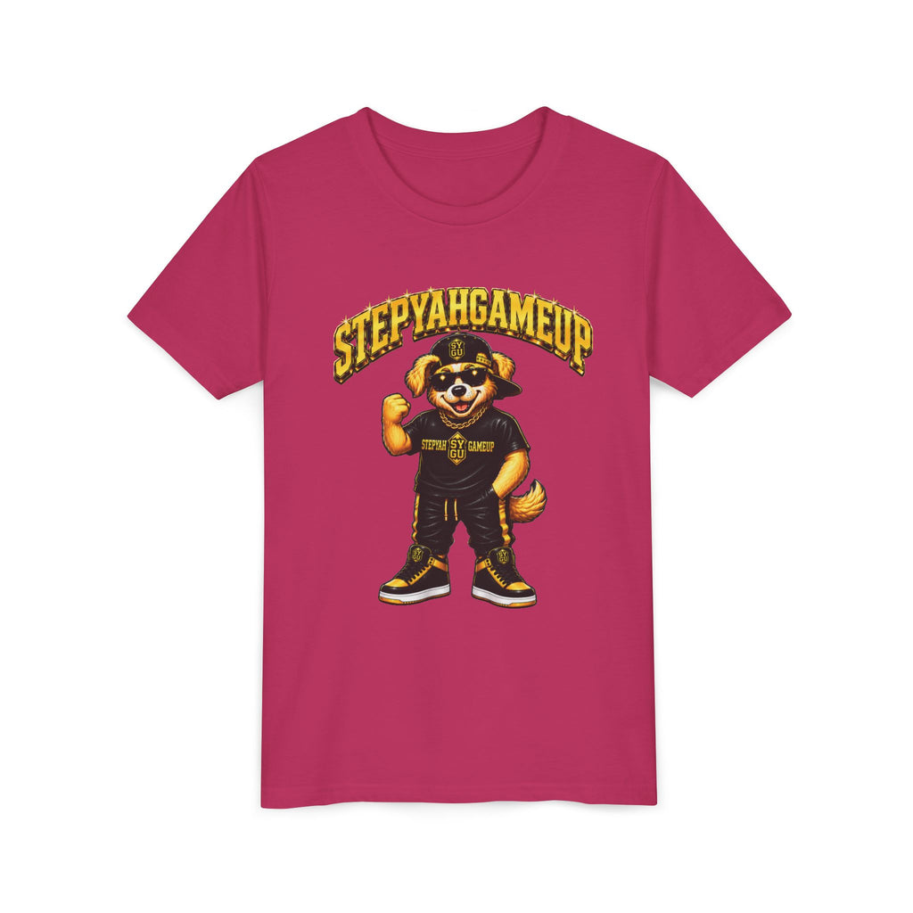 StepYahGameUp — SYGU Dog | Gold Edition | Unisex Youth Tee