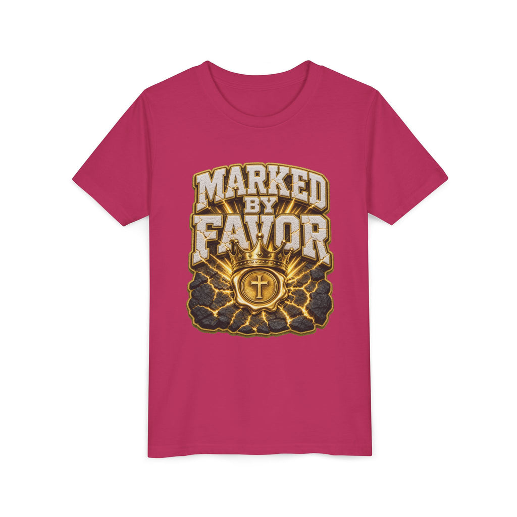 Walk By Faith ✝️ — Marked By Favor | Unisex Youth Tee