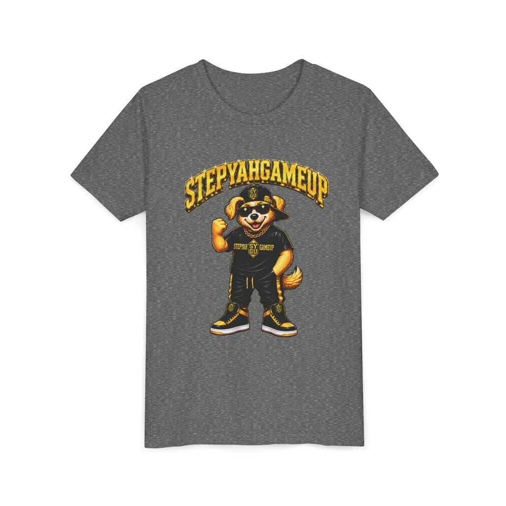 StepYahGameUp — SYGU Dog | Gold Edition | Unisex Youth Tee