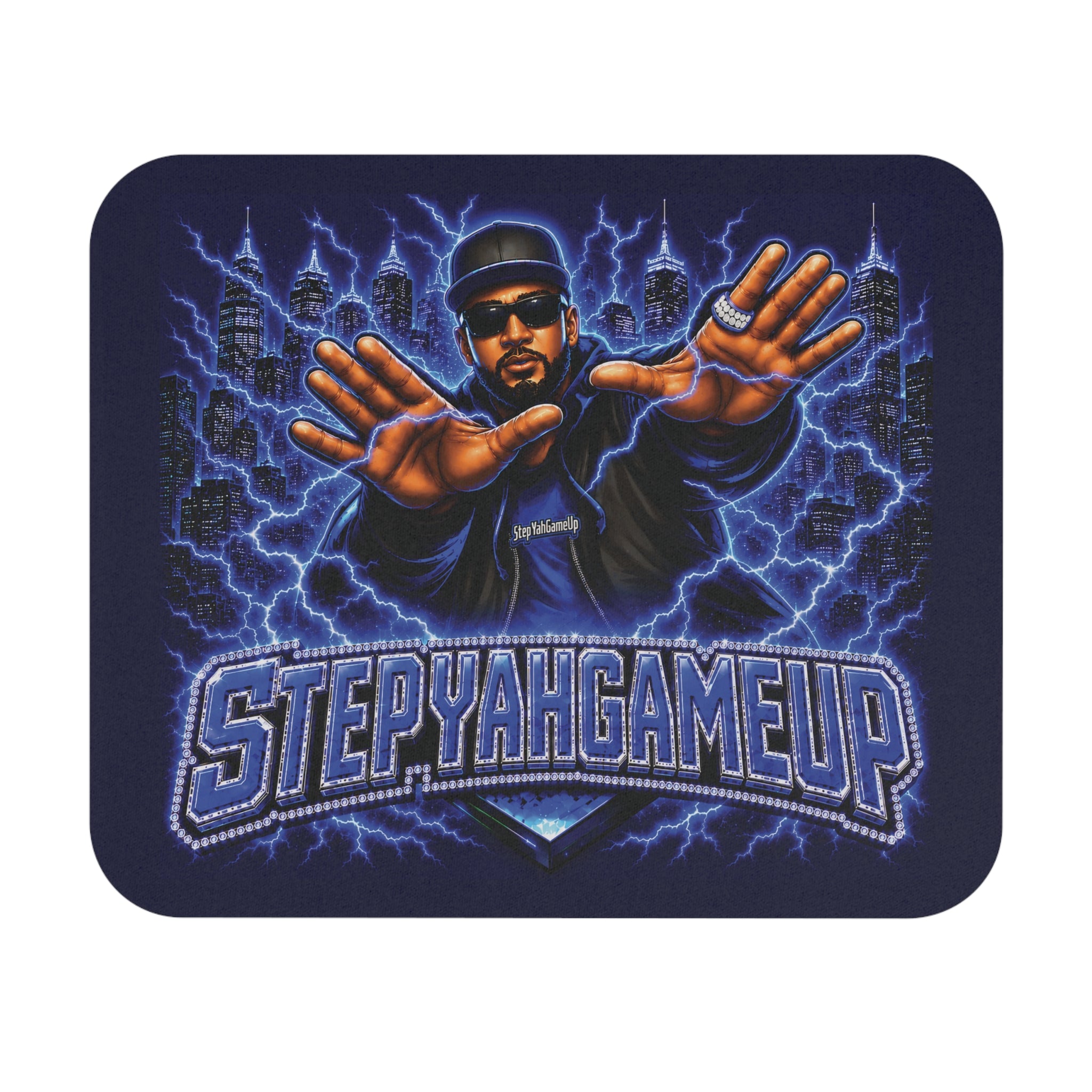 StepYahGameUp Mouse Pad — Electric Edition