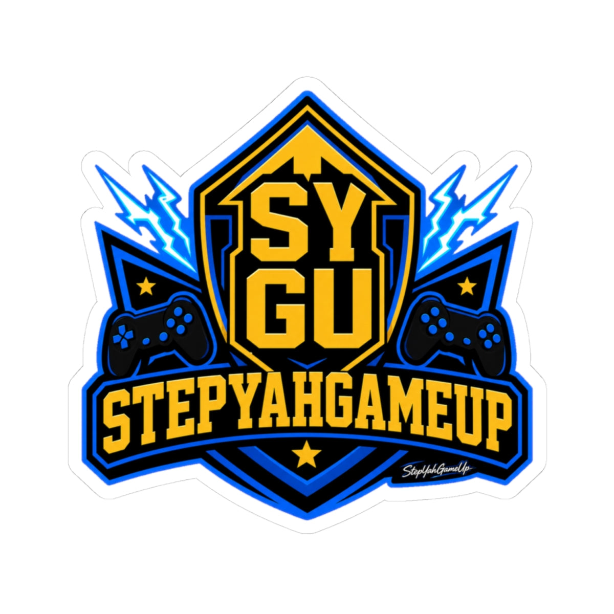 🛡️ StepYahGameUp Shield | Kiss-Cut Sticker