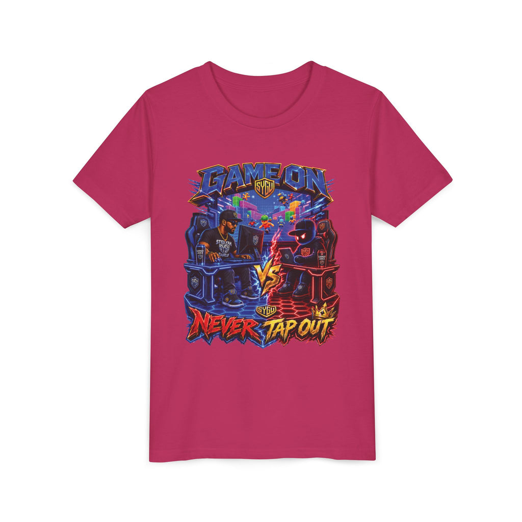 StepYahGameUp — Game On Never Tap Out | Youth Tee