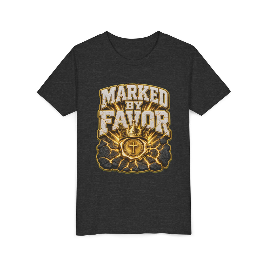 Walk By Faith ✝️ — Marked By Favor | Unisex Youth Tee
