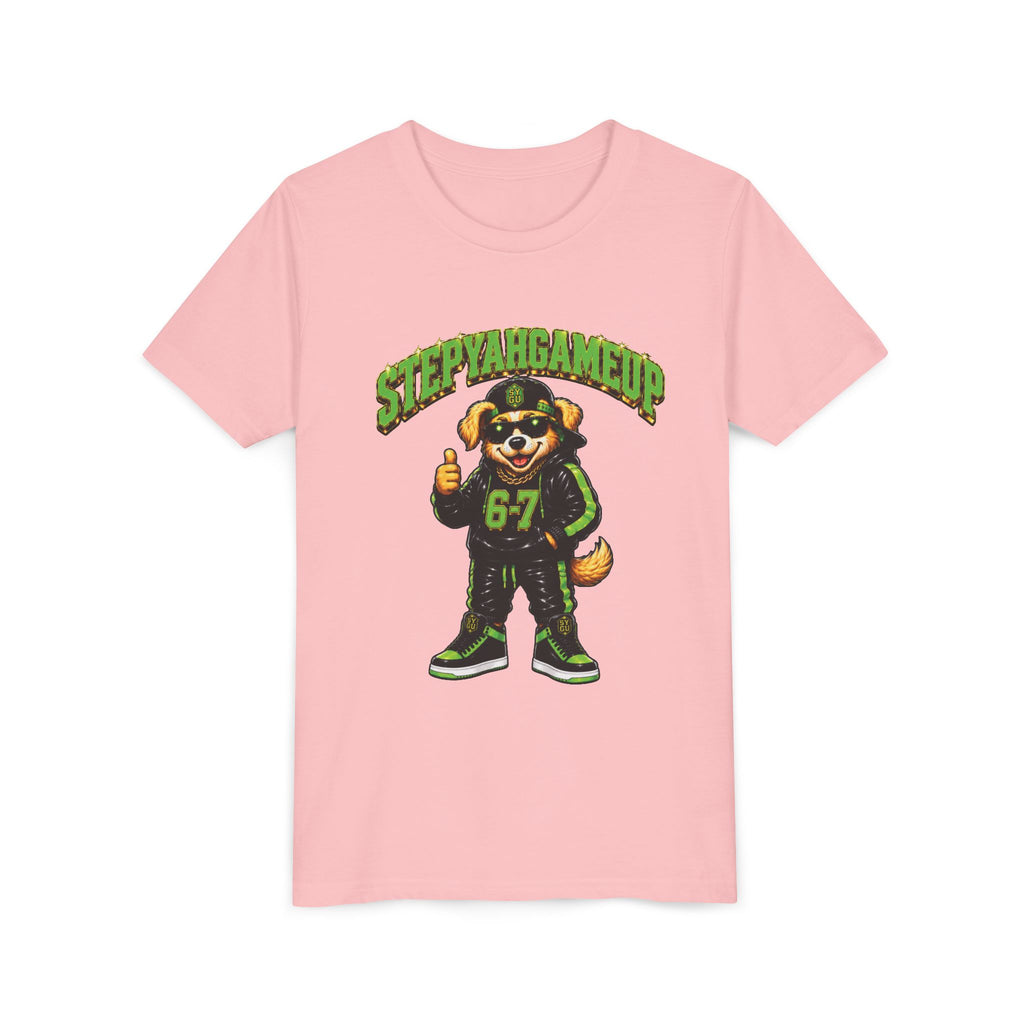 StepYahGameUp — SYGU Dog | 6-7 Green Edition | Unisex Youth Tee
