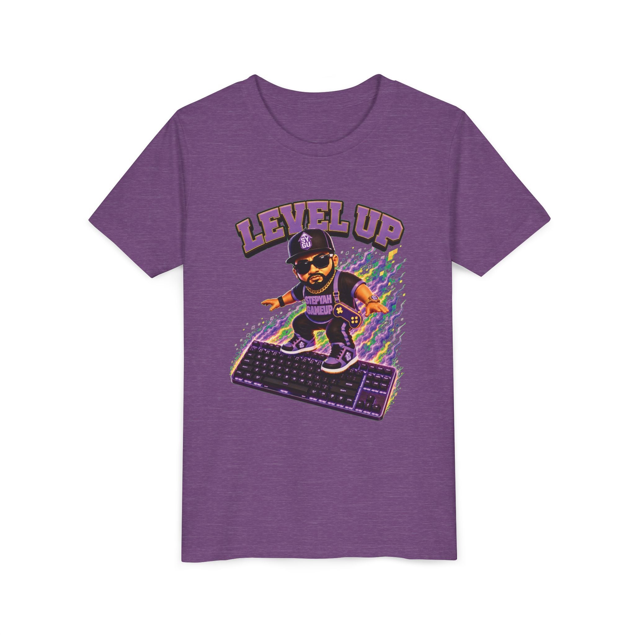 StepYahGameUp — Level Up | Keyboard Rider | Unisex Youth Tee
