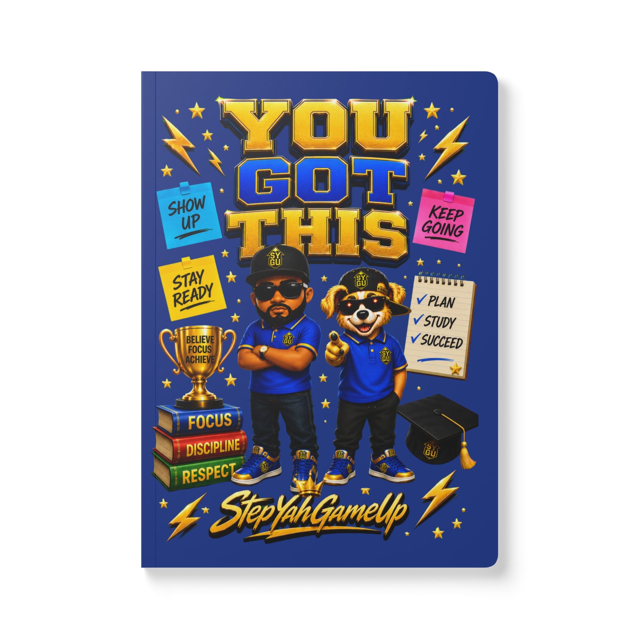 StepYahGameUp — You Got This | Softcover Story Journal