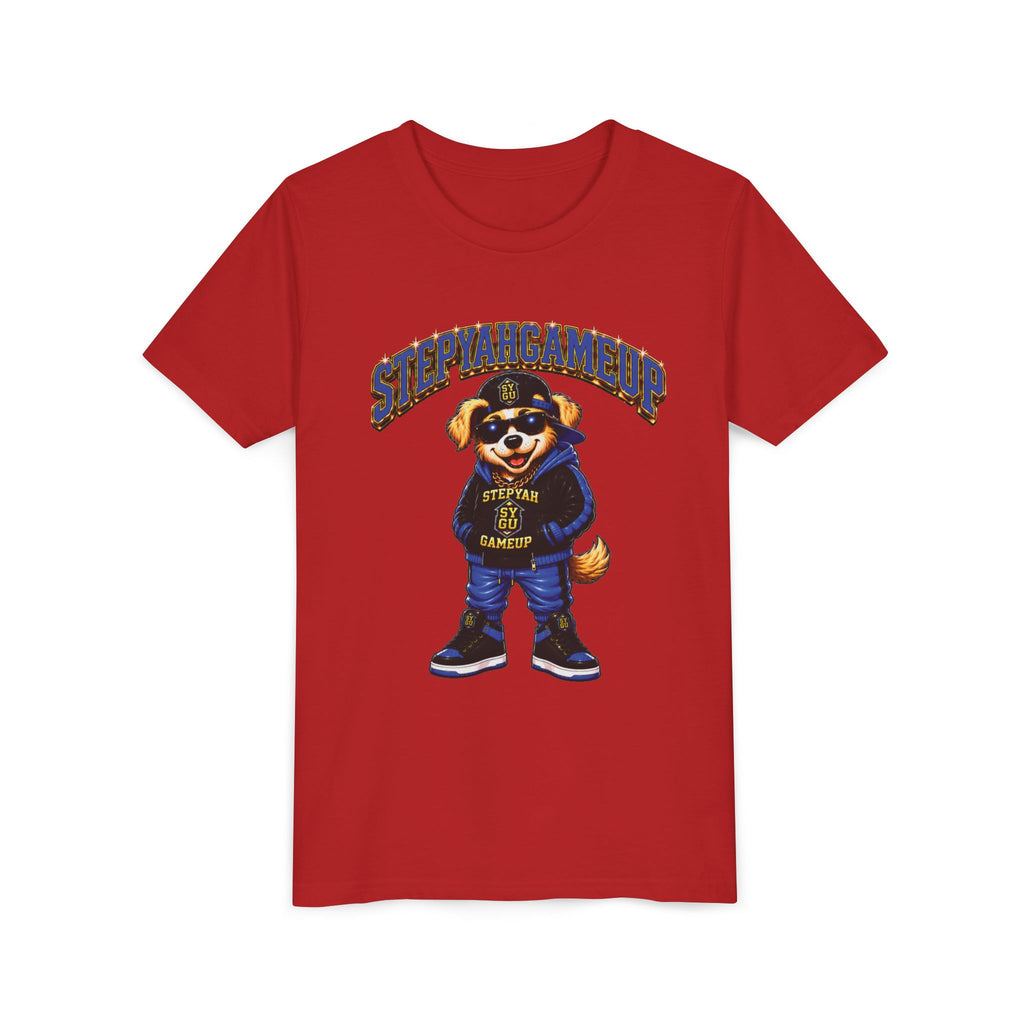 StepYahGameUp — SYGU Dog | Blue Edition | Unisex Youth Tee