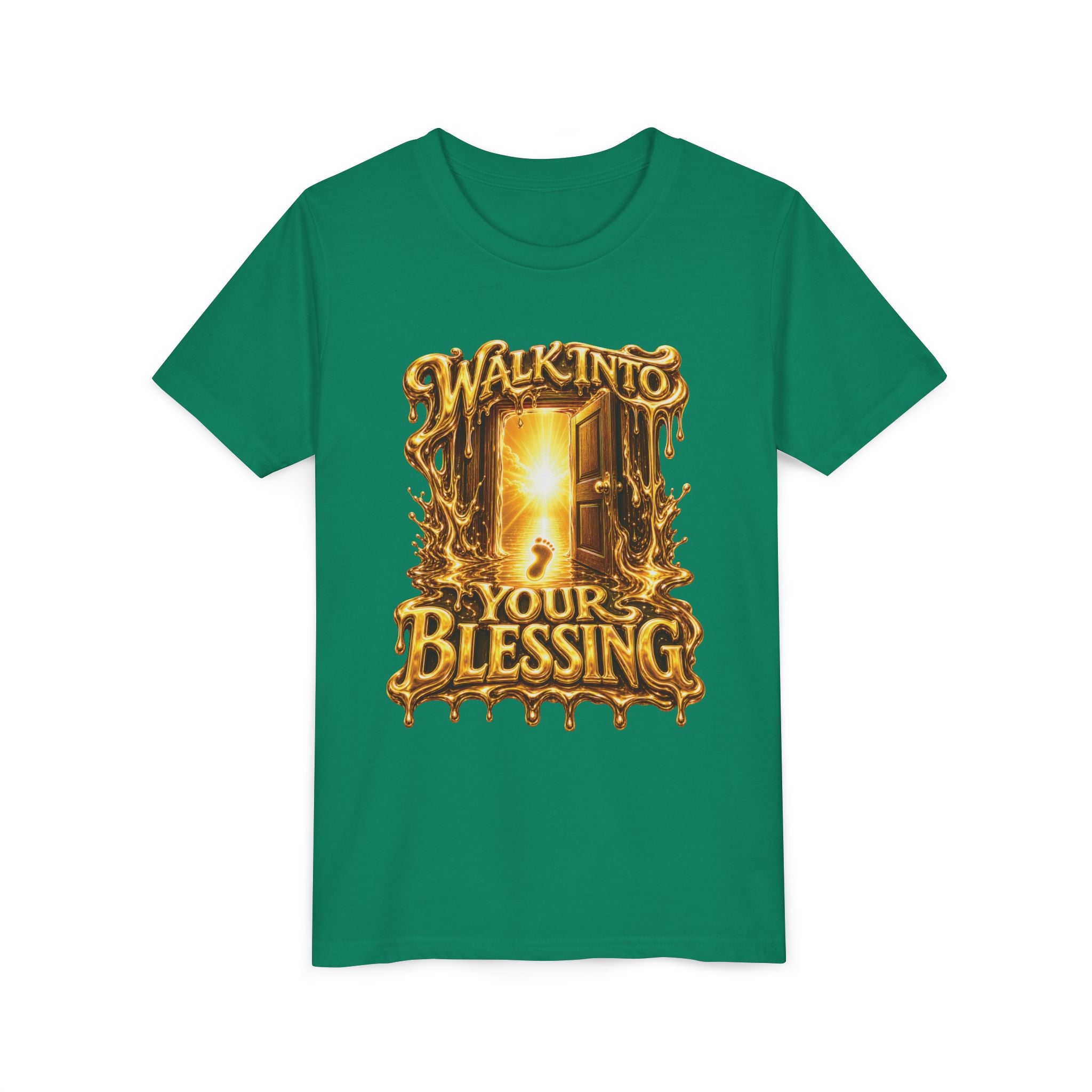 Walk By Faith ✝️ — Walk Into Your Blessing | Unisex Youth Tee