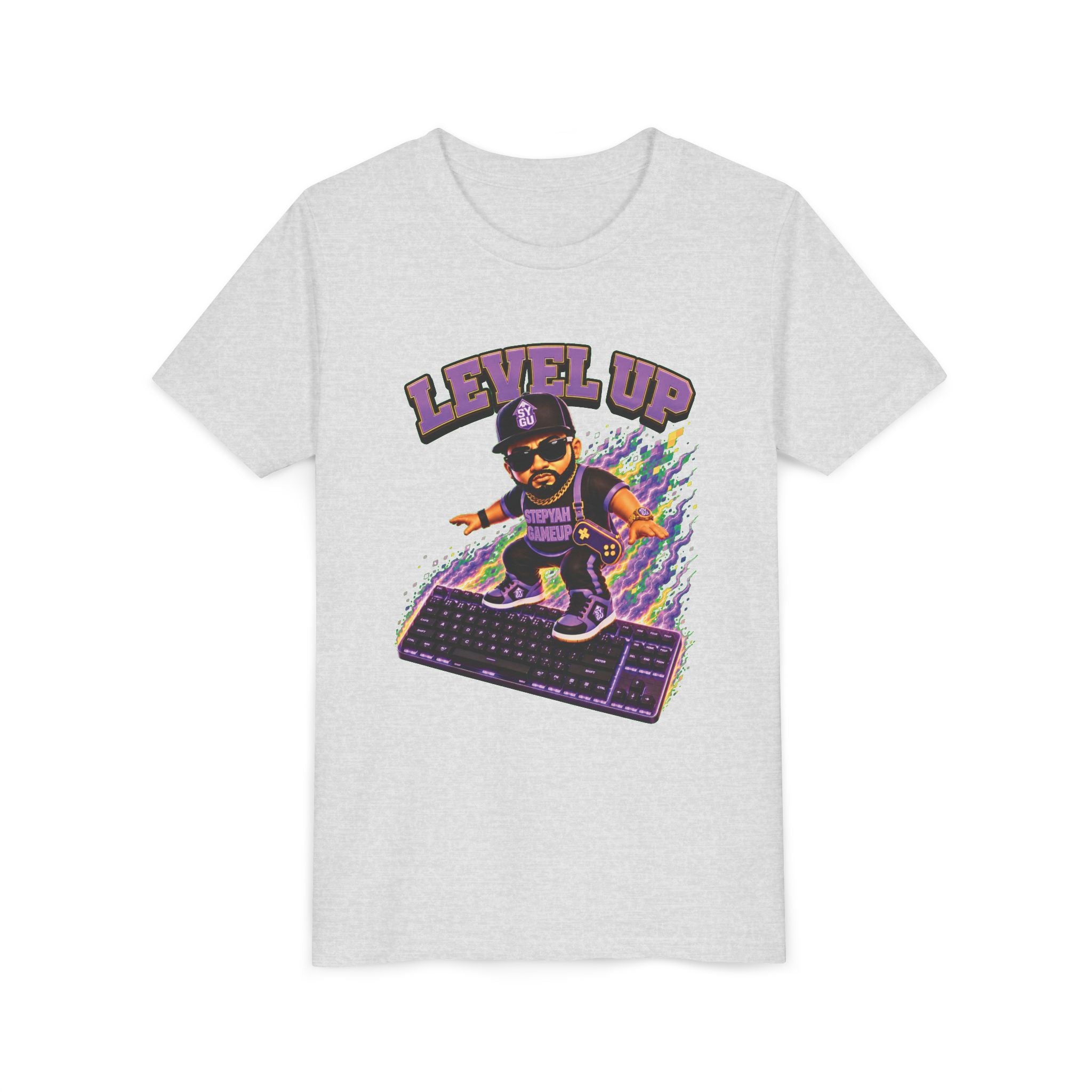 StepYahGameUp — Level Up | Keyboard Rider | Unisex Youth Tee