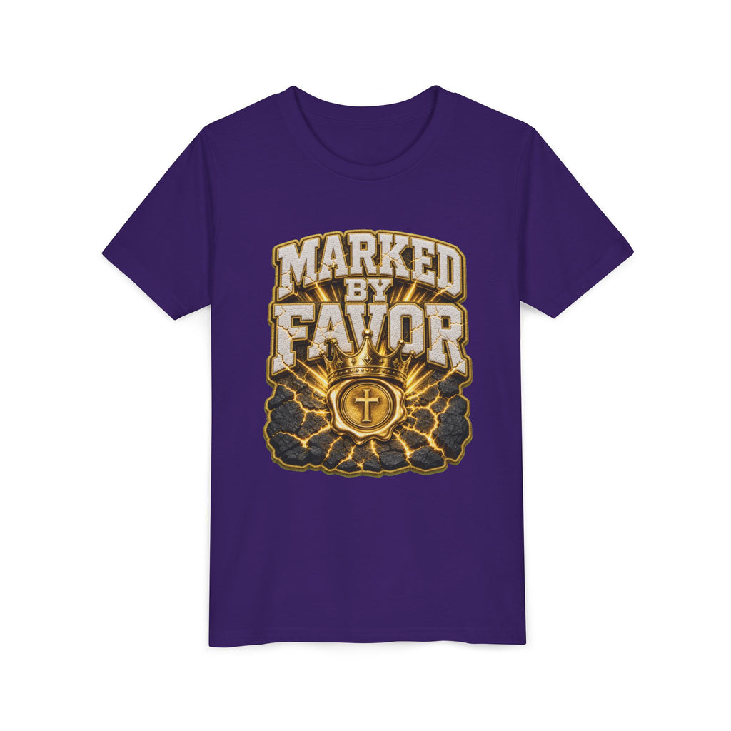 Walk By Faith ✝️ — Marked By Favor | Unisex Youth Tee