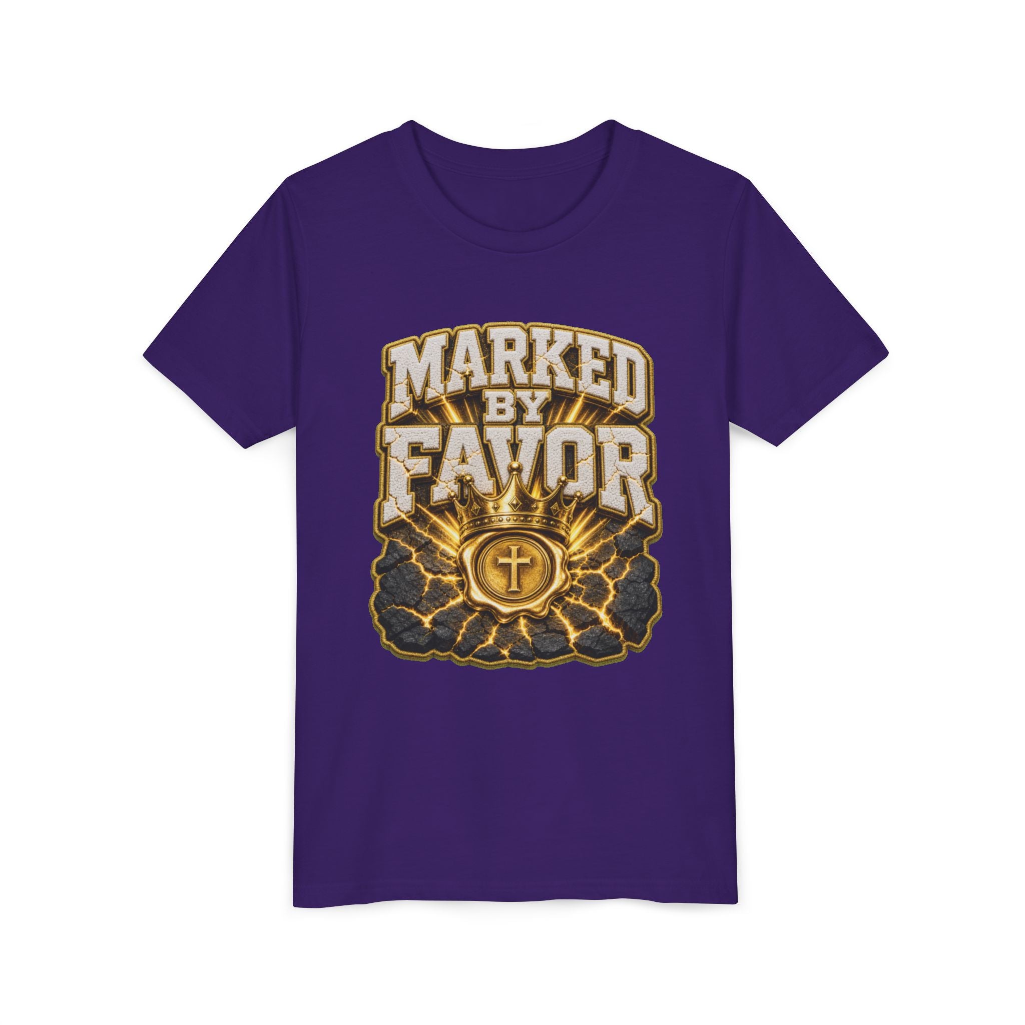 Walk By Faith ✝️ — Marked By Favor | Unisex Youth Tee