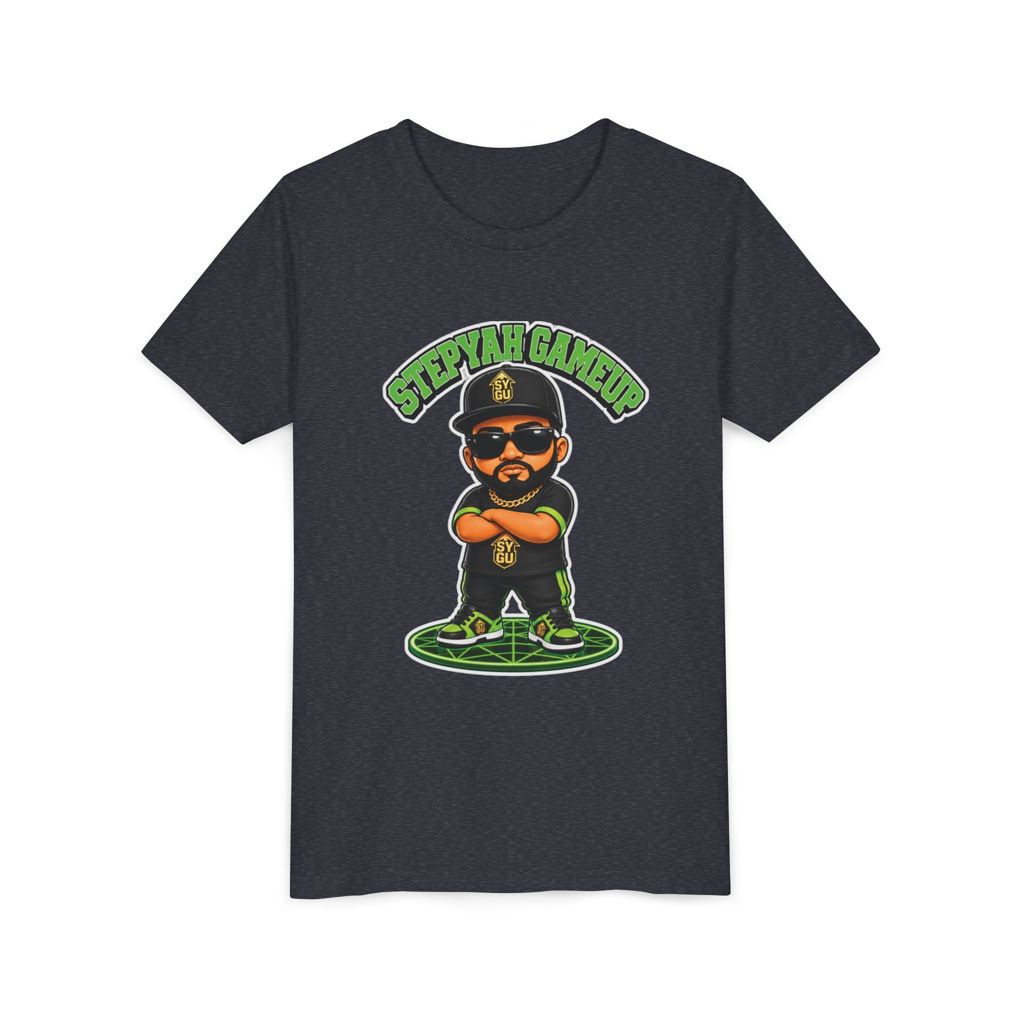 StepYahGameUp — Stumble Step Green Edition | Youth Tee