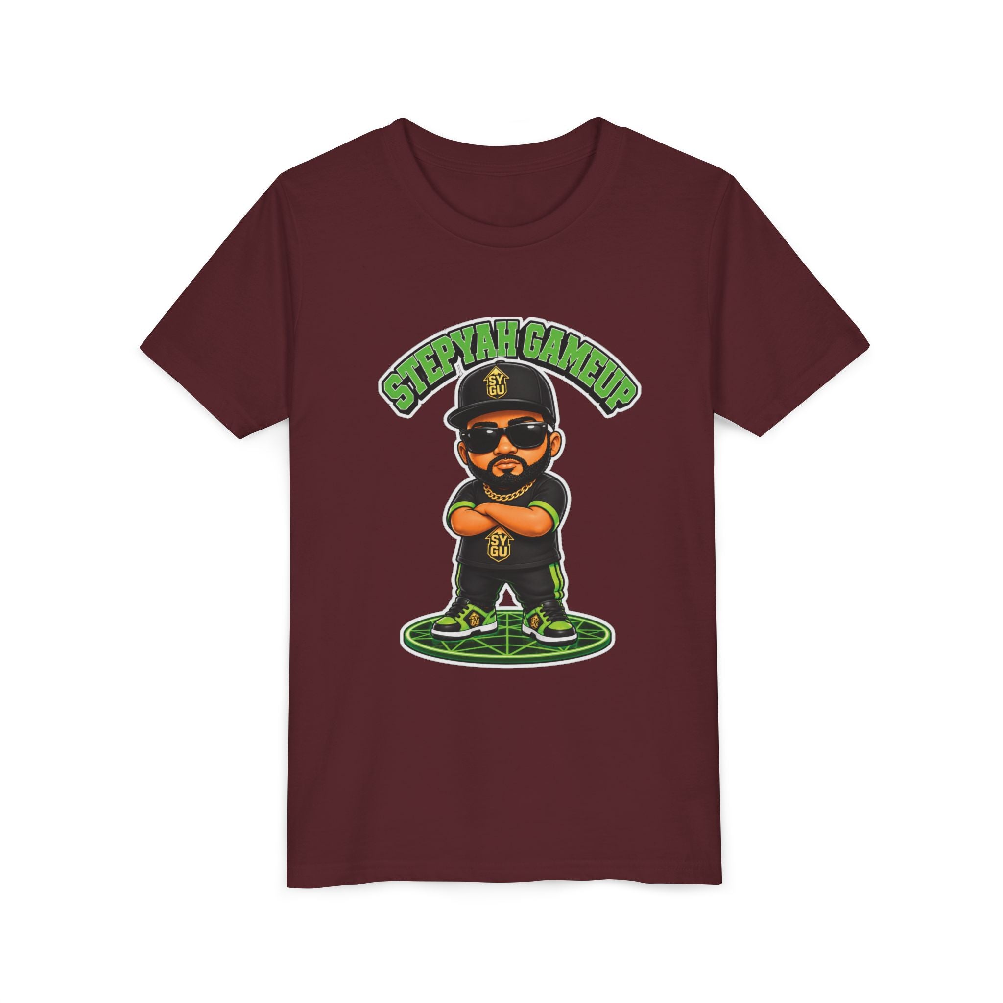 StepYahGameUp — Stumble Step Green Edition | Youth Tee
