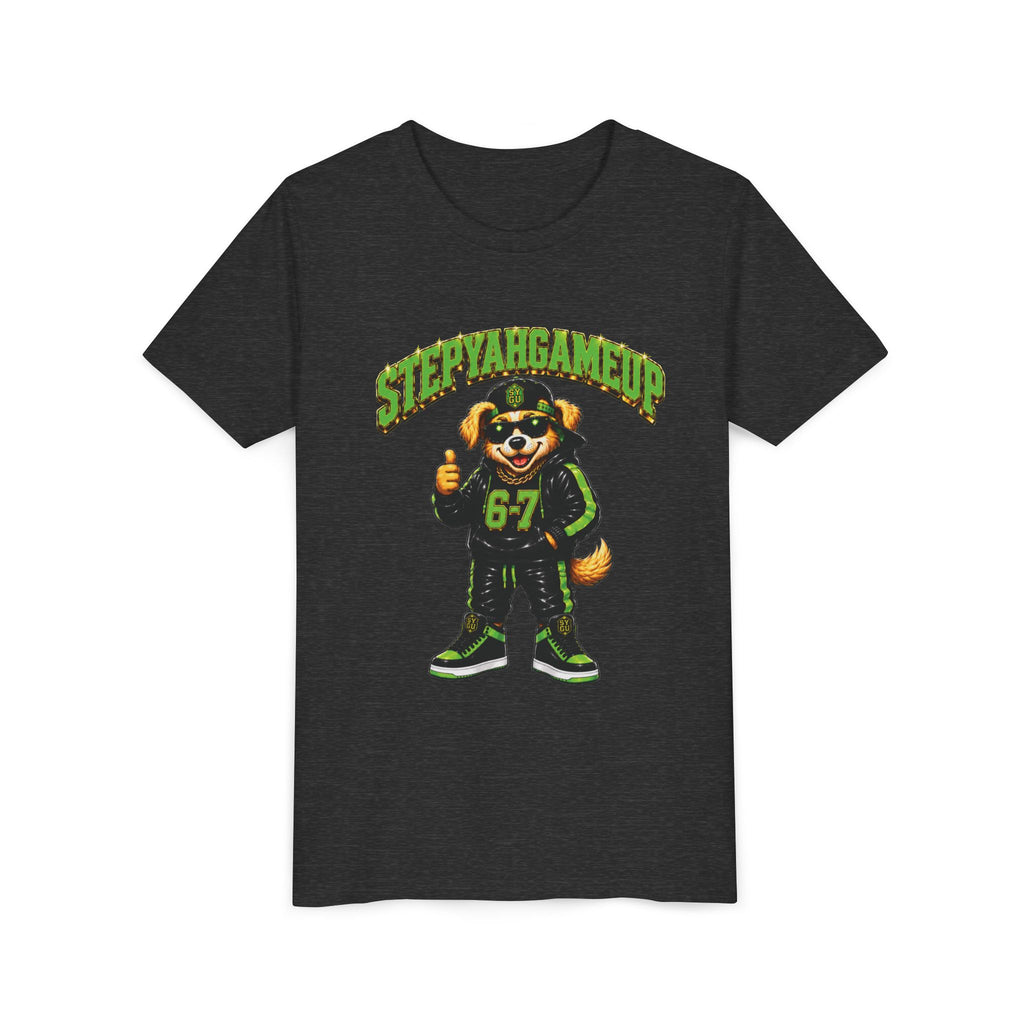 StepYahGameUp — SYGU Dog | 6-7 Green Edition | Unisex Youth Tee