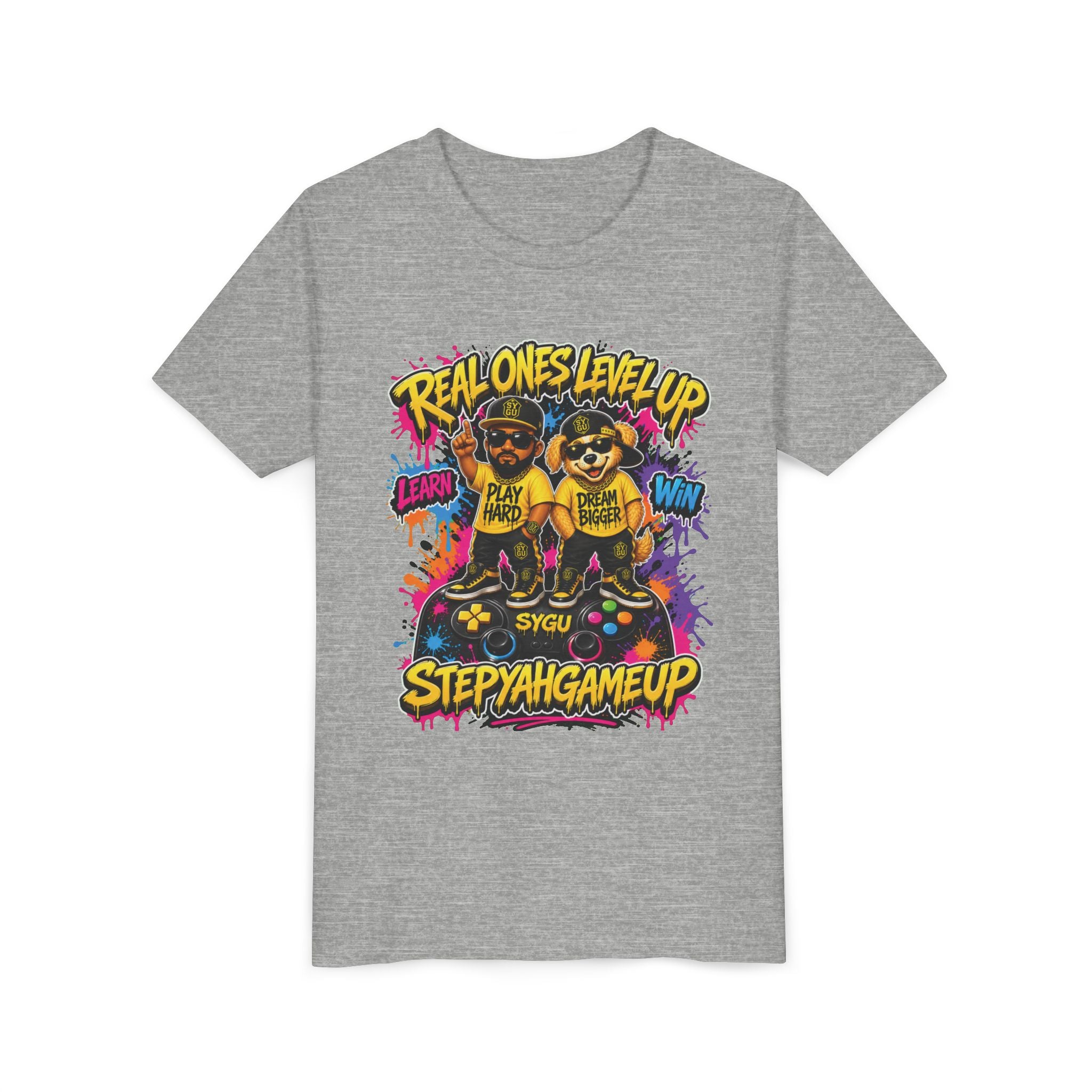 StepYahGameUp — Real Ones Level Up | Unisex Youth Tee