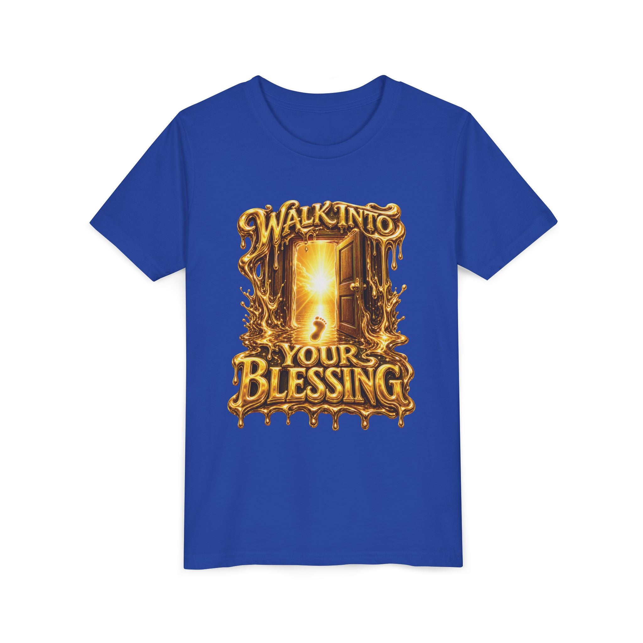 Walk By Faith ✝️ — Walk Into Your Blessing | Unisex Youth Tee