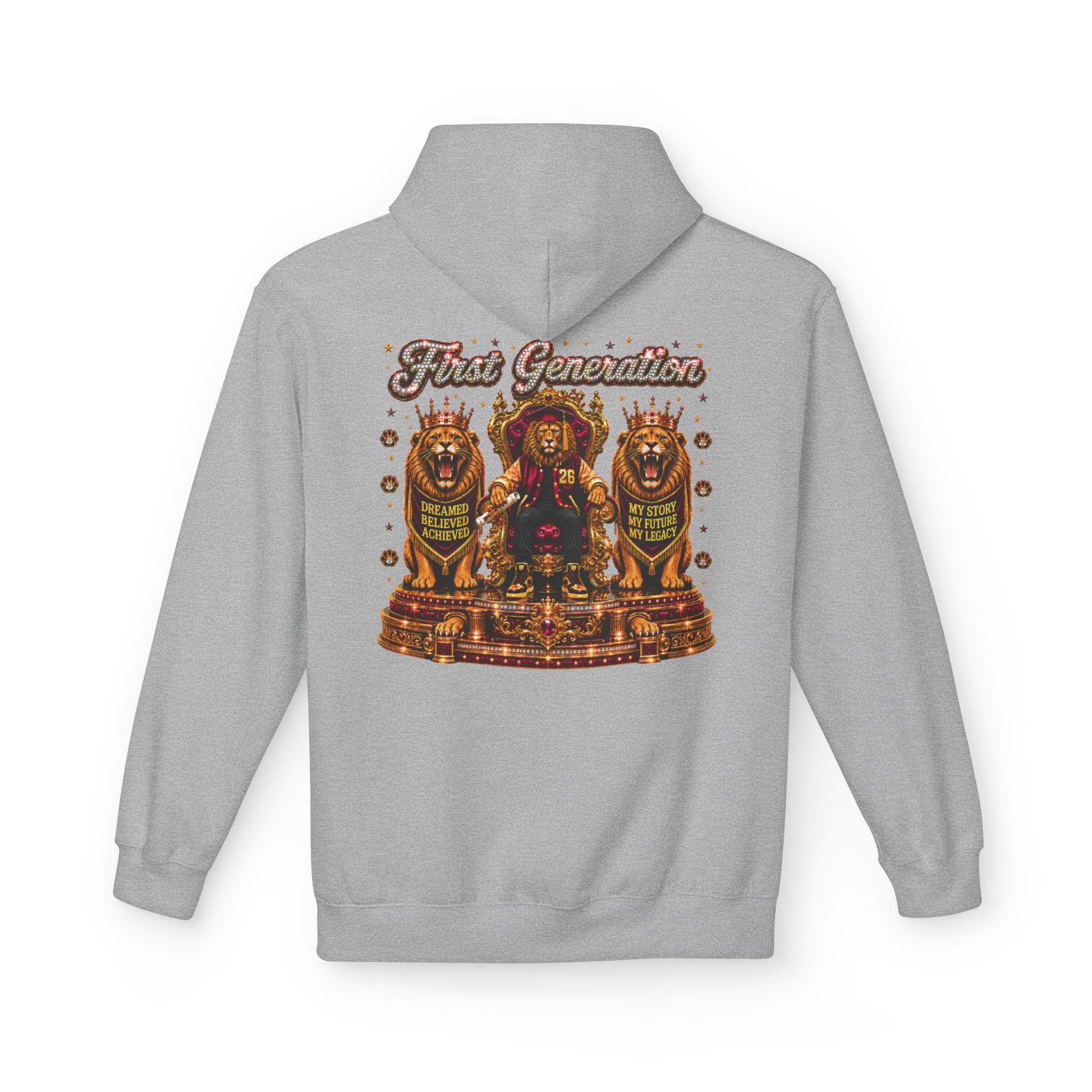The King Miko Unisex   Hoodie — Class of 2026 | First Generation Graduate