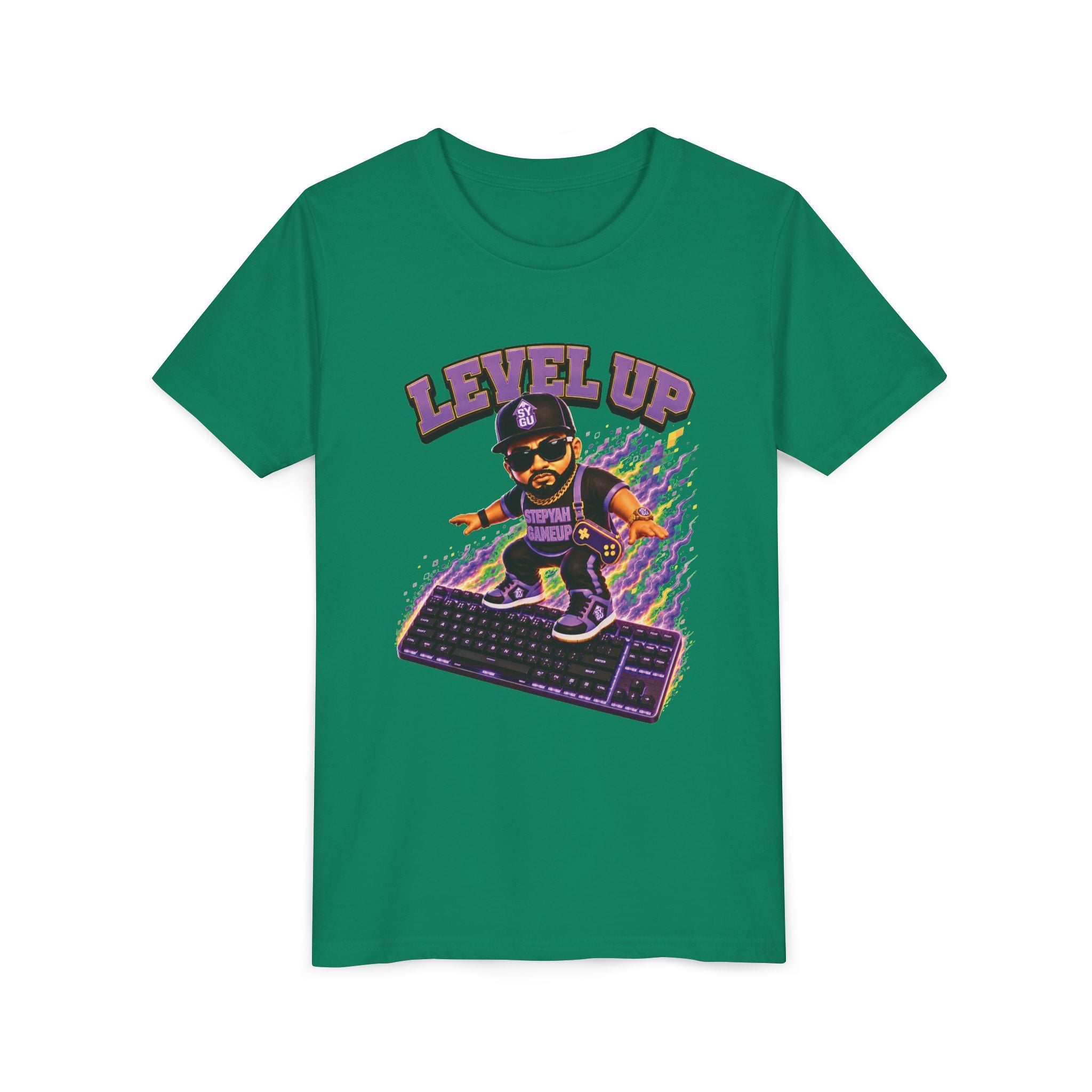 StepYahGameUp — Level Up | Keyboard Rider | Unisex Youth Tee