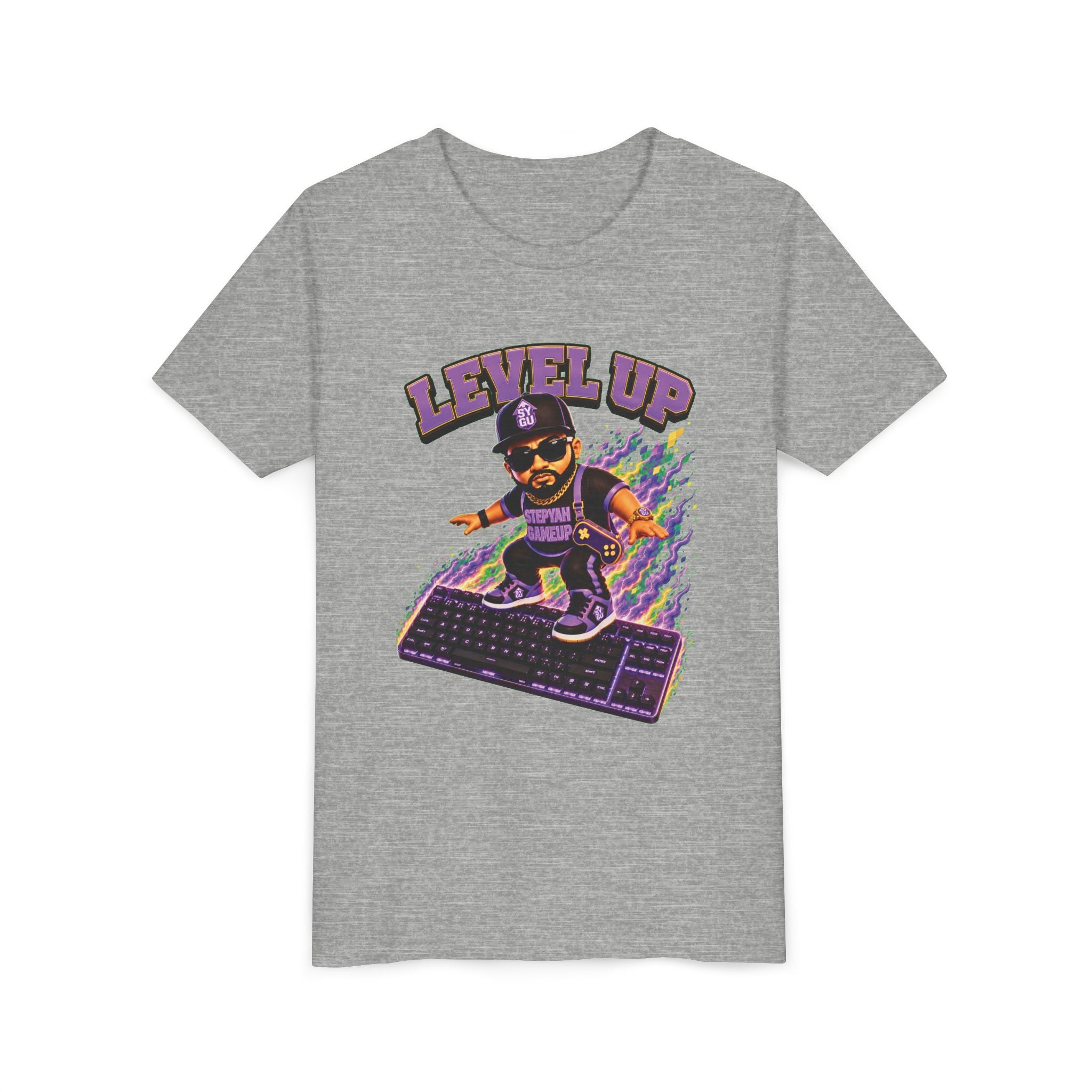 StepYahGameUp — Level Up | Keyboard Rider | Unisex Youth Tee