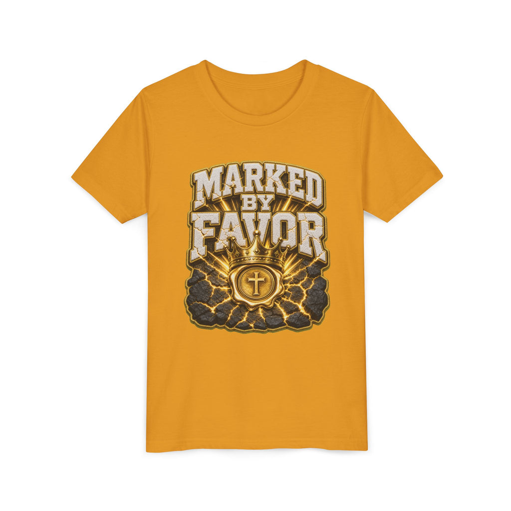 Walk By Faith ✝️ — Marked By Favor | Unisex Youth Tee