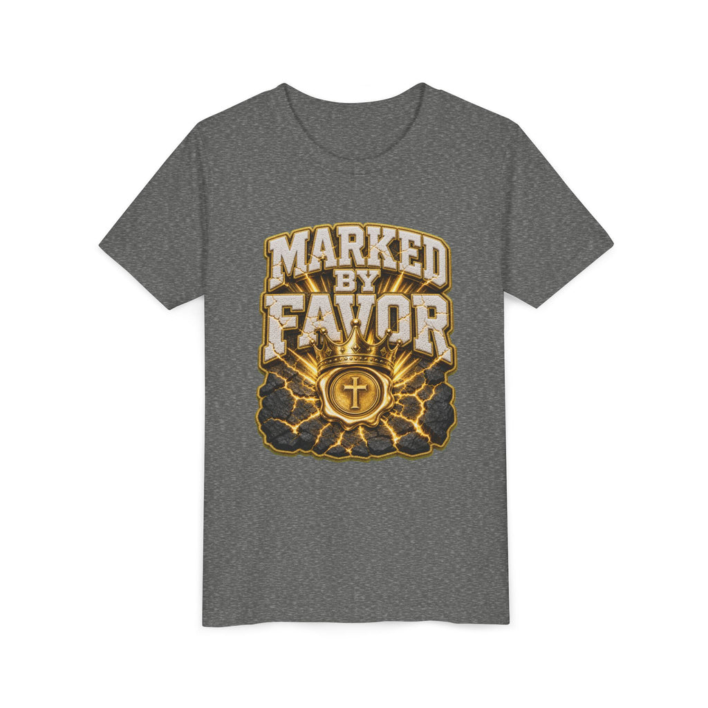 Walk By Faith ✝️ — Marked By Favor | Unisex Youth Tee