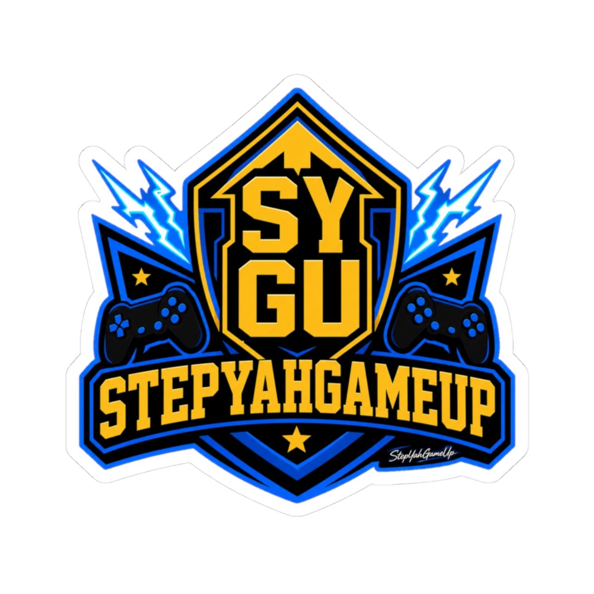 🛡️ StepYahGameUp Shield | Kiss-Cut Sticker