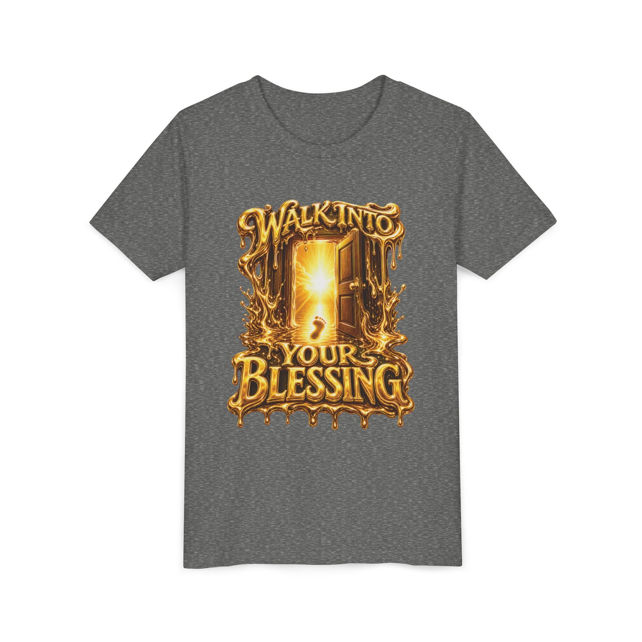 Walk By Faith ✝️ — Walk Into Your Blessing | Unisex Youth Tee