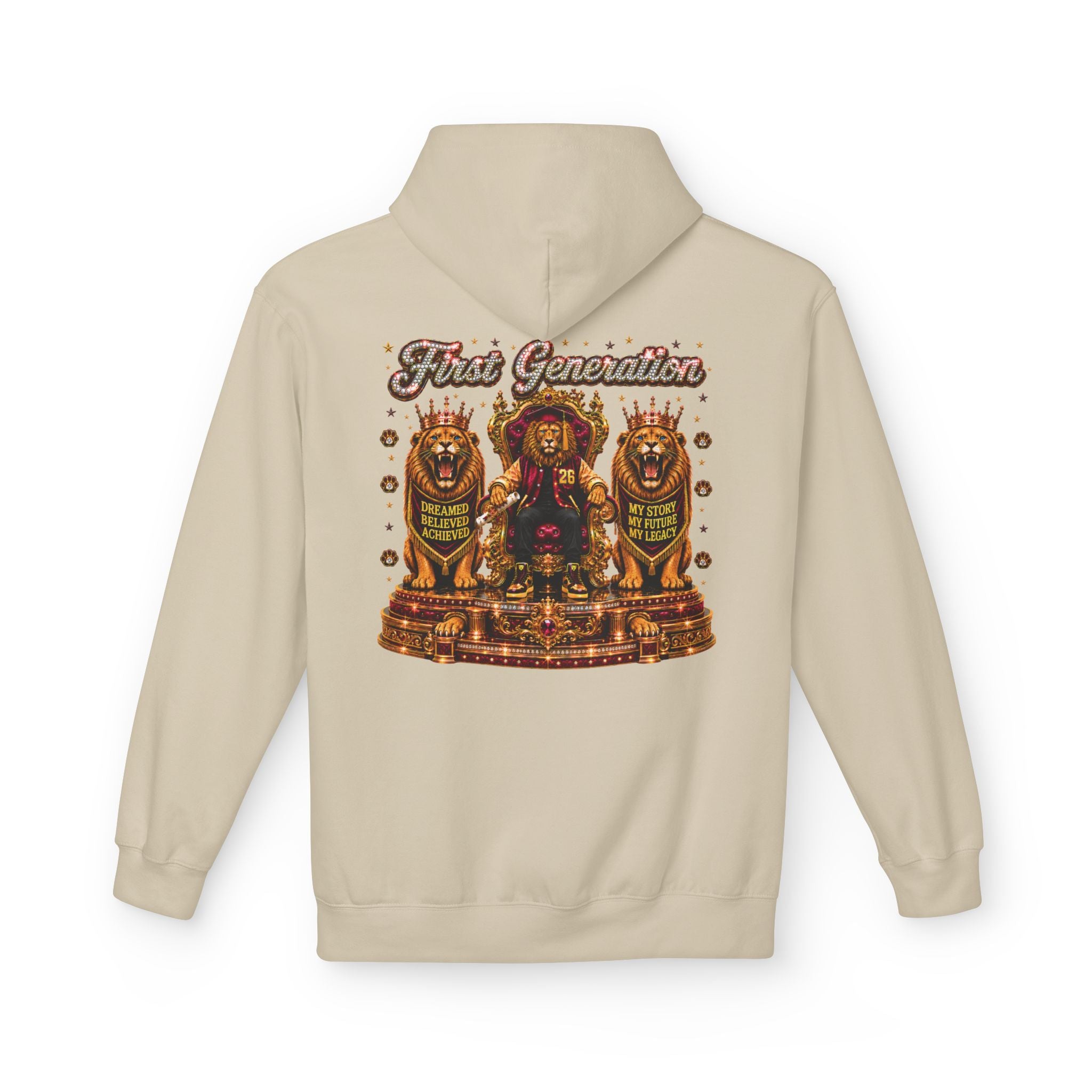 The King Miko Unisex   Hoodie — Class of 2026 | First Generation Graduate