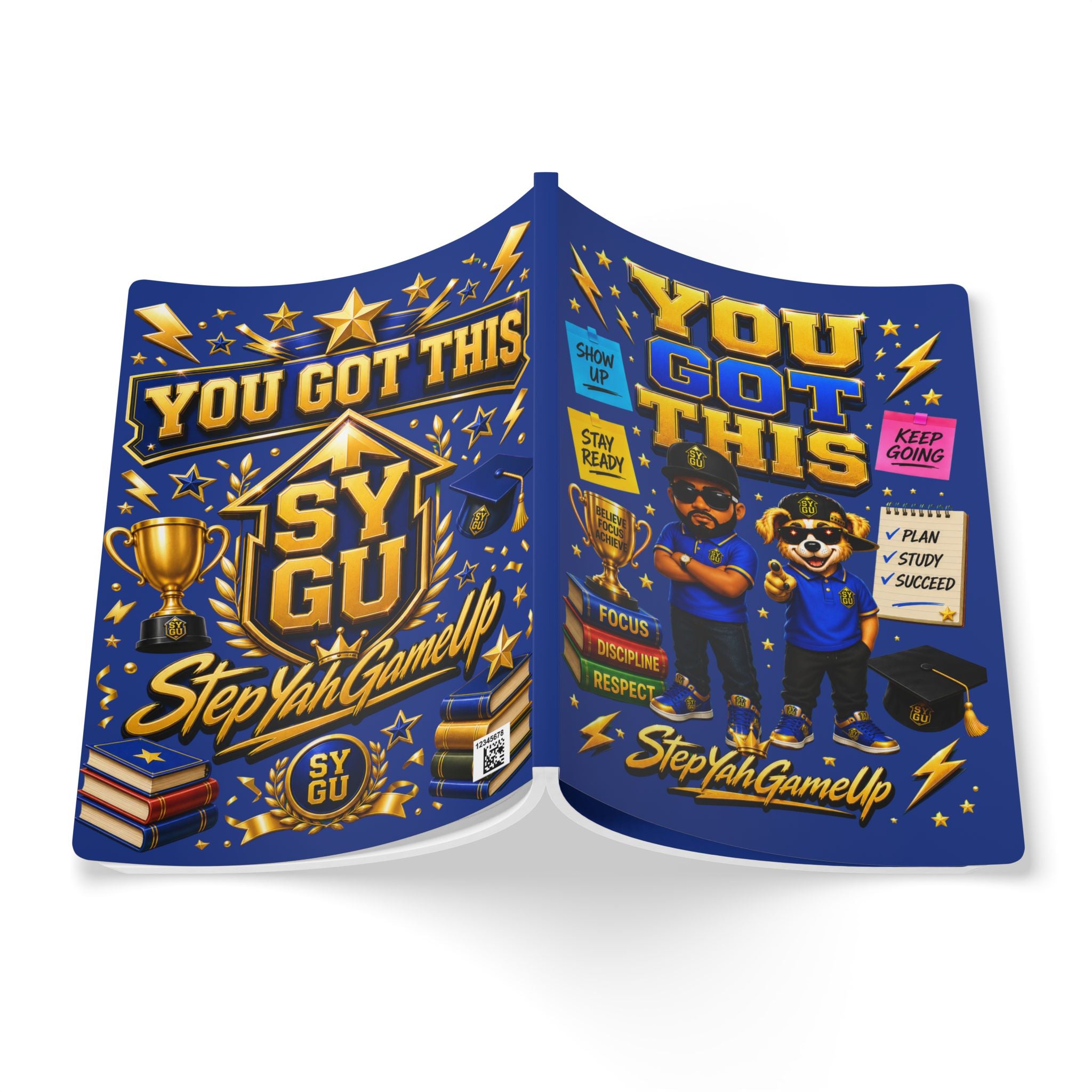 StepYahGameUp — You Got This | Softcover Story Journal