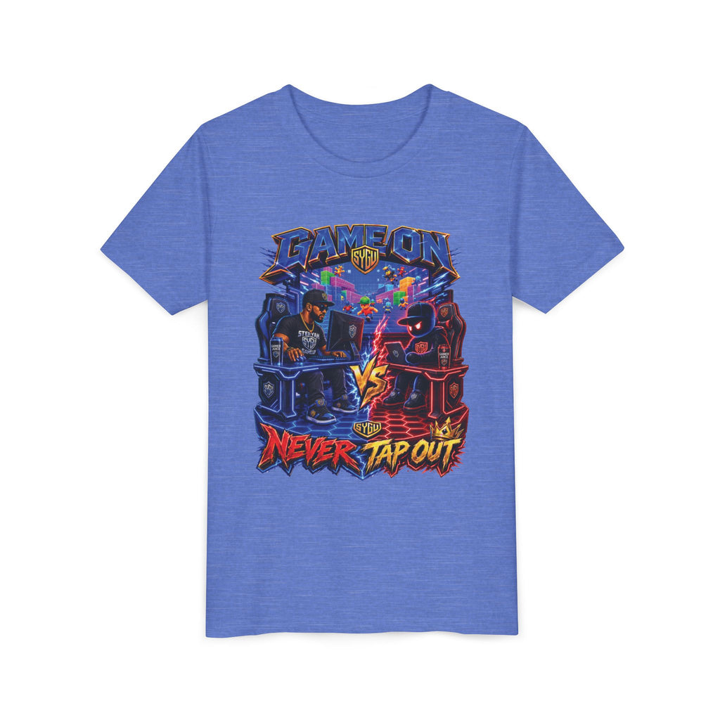 StepYahGameUp — Game On Never Tap Out | Youth Tee
