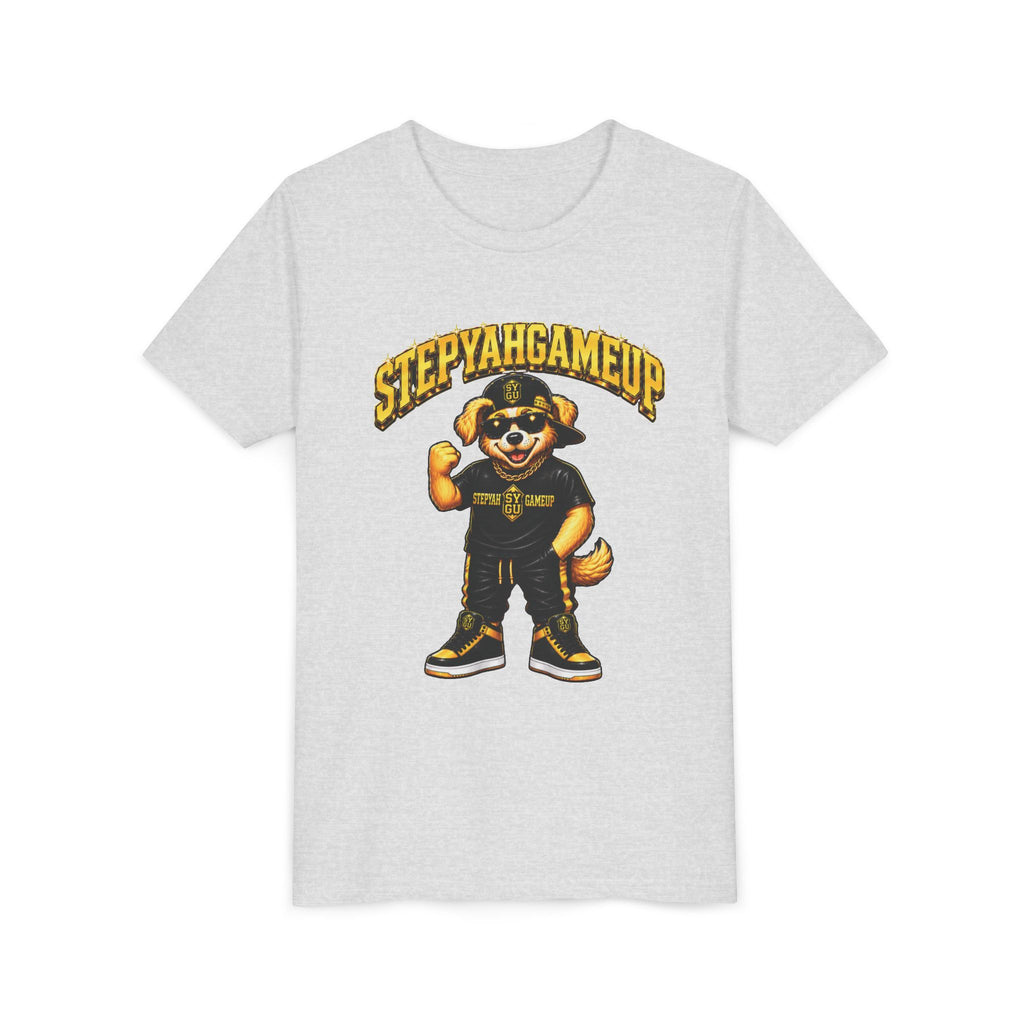 StepYahGameUp — SYGU Dog | Gold Edition | Unisex Youth Tee