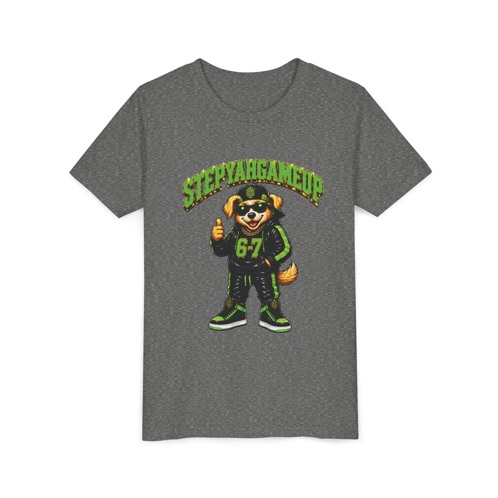 StepYahGameUp — SYGU Dog | 6-7 Green Edition | Unisex Youth Tee