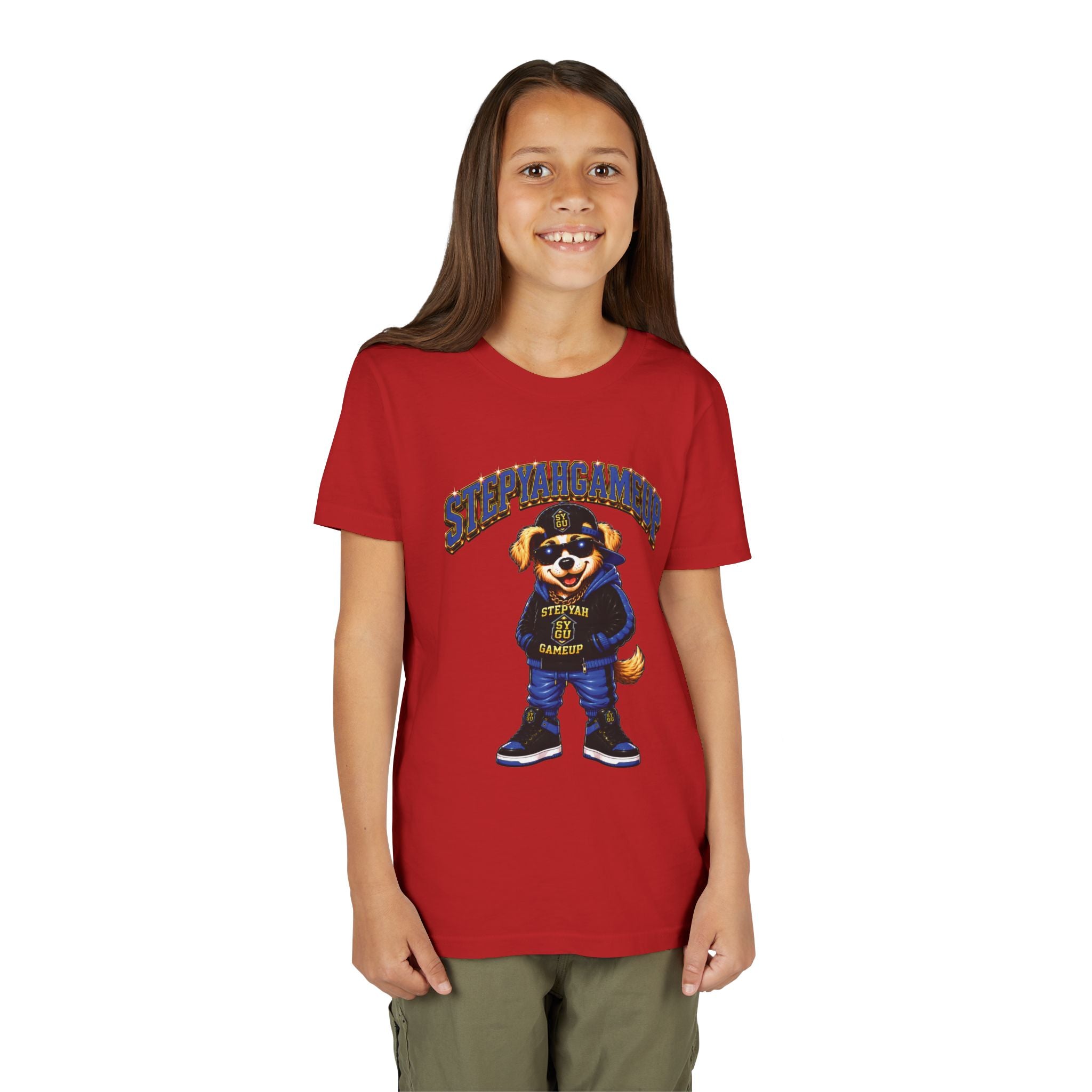 StepYahGameUp — SYGU Dog | Blue Edition | Unisex Youth Tee