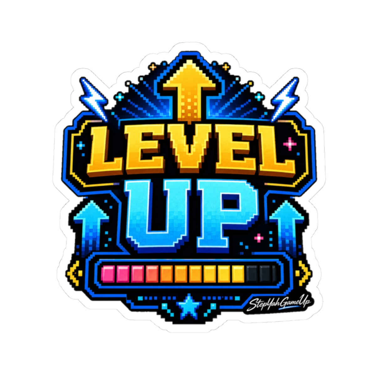 ⬆️ Level Up | Kiss-Cut Sticker