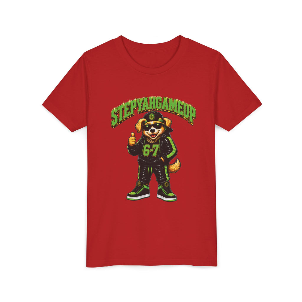 StepYahGameUp — SYGU Dog | 6-7 Green Edition | Unisex Youth Tee
