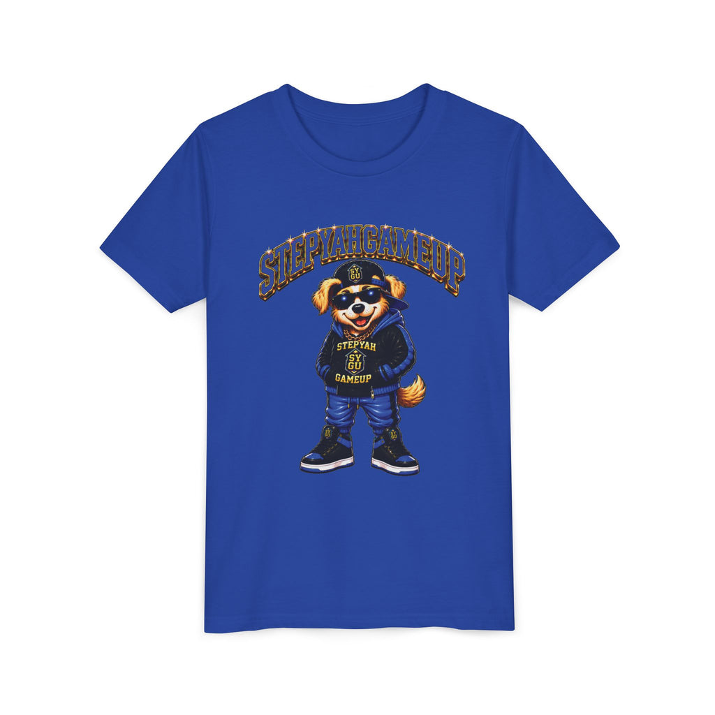 StepYahGameUp — SYGU Dog | Blue Edition | Unisex Youth Tee