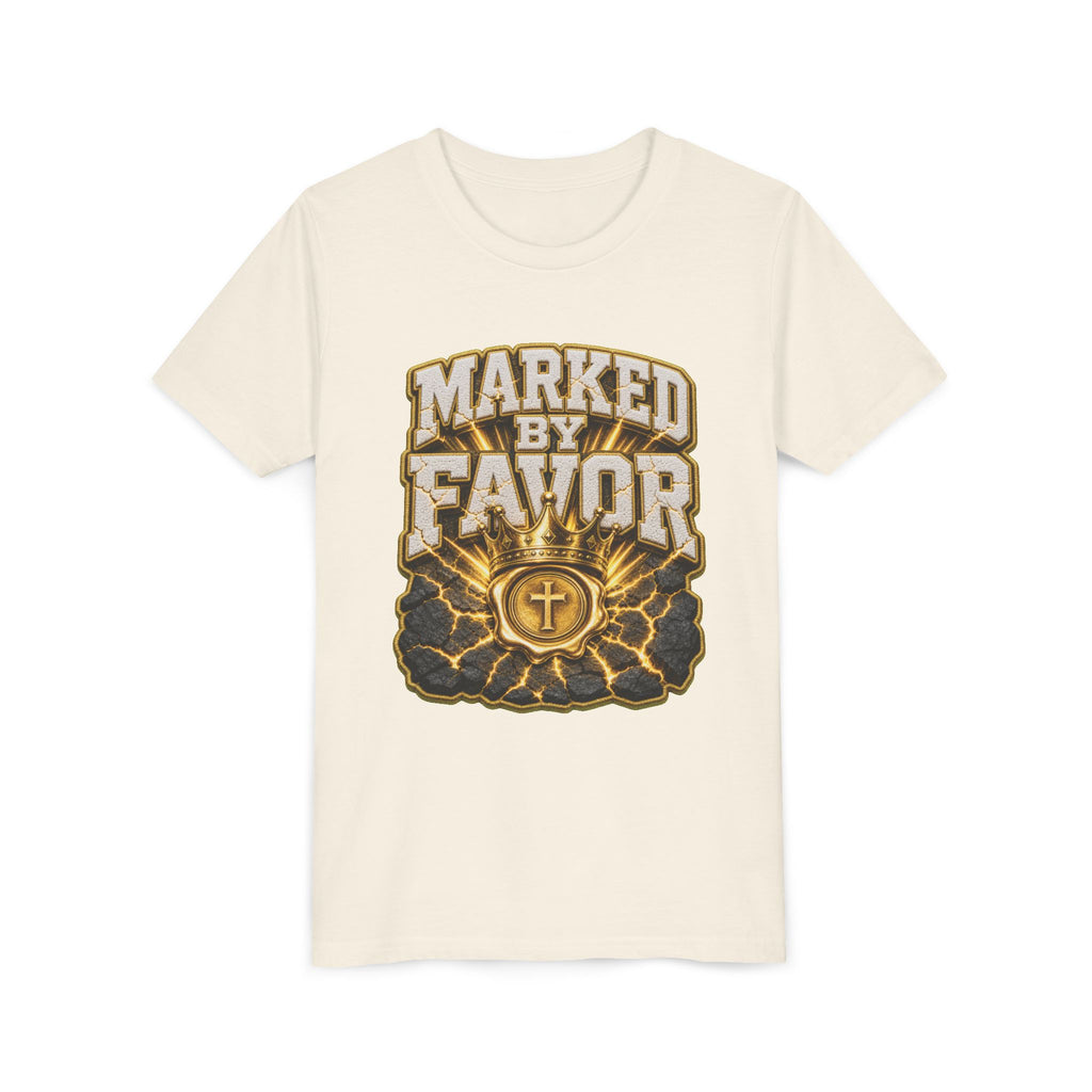Walk By Faith ✝️ — Marked By Favor | Unisex Youth Tee