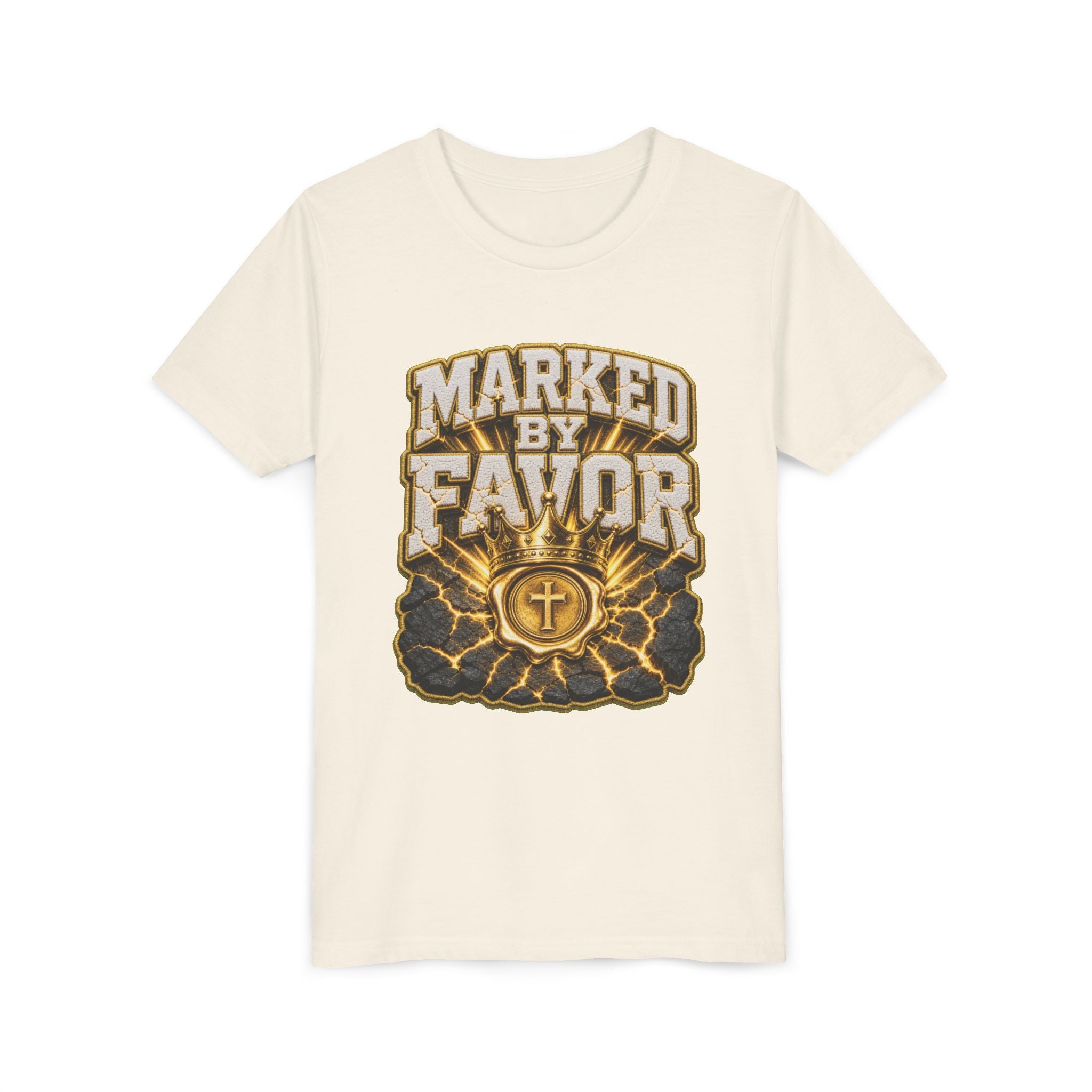 Walk By Faith ✝️ — Marked By Favor | Unisex Youth Tee