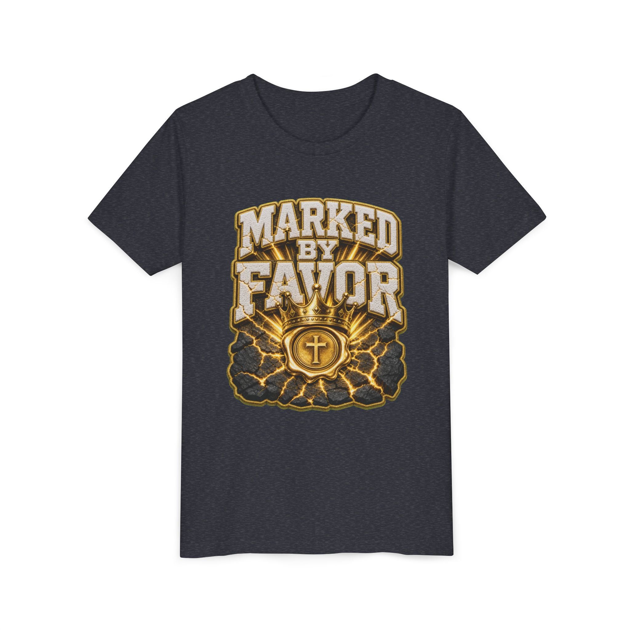 Walk By Faith ✝️ — Marked By Favor | Unisex Youth Tee