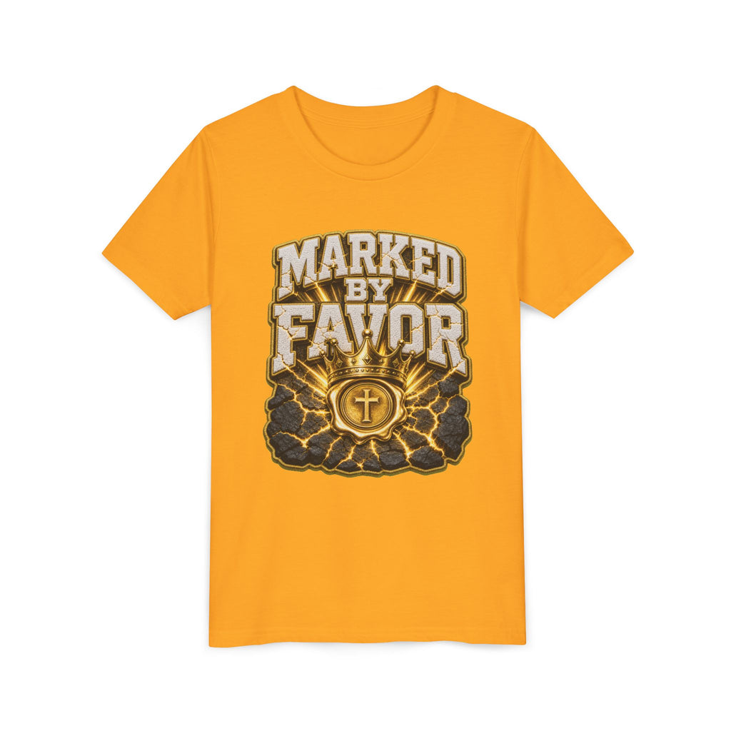 Walk By Faith ✝️ — Marked By Favor | Unisex Youth Tee