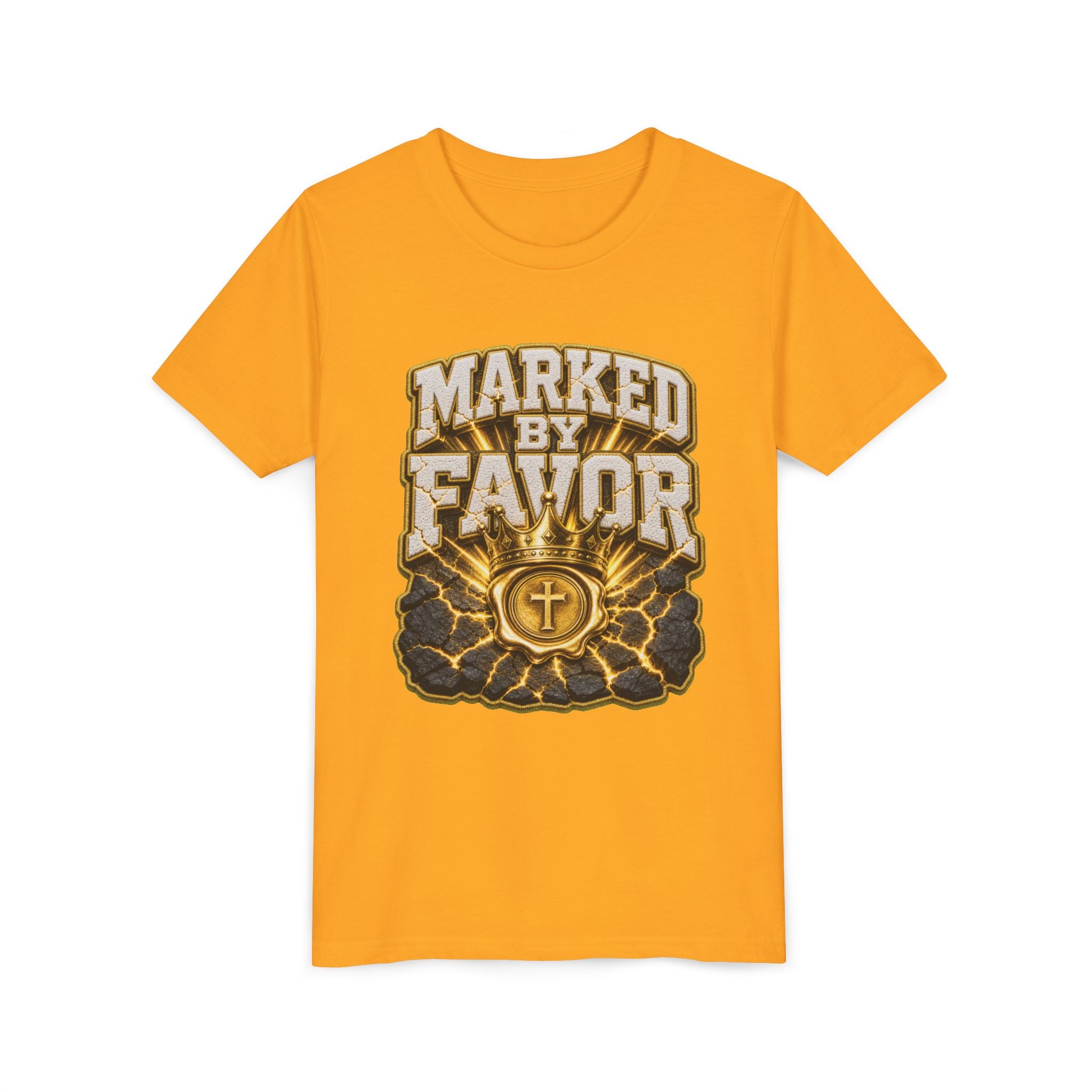 Walk By Faith ✝️ — Marked By Favor | Unisex Youth Tee