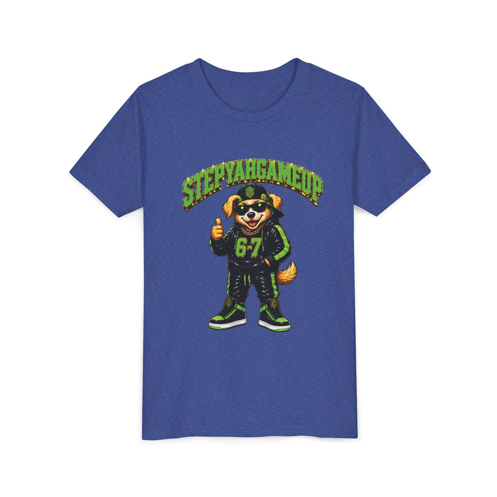 StepYahGameUp — SYGU Dog | 6-7 Green Edition | Unisex Youth Tee