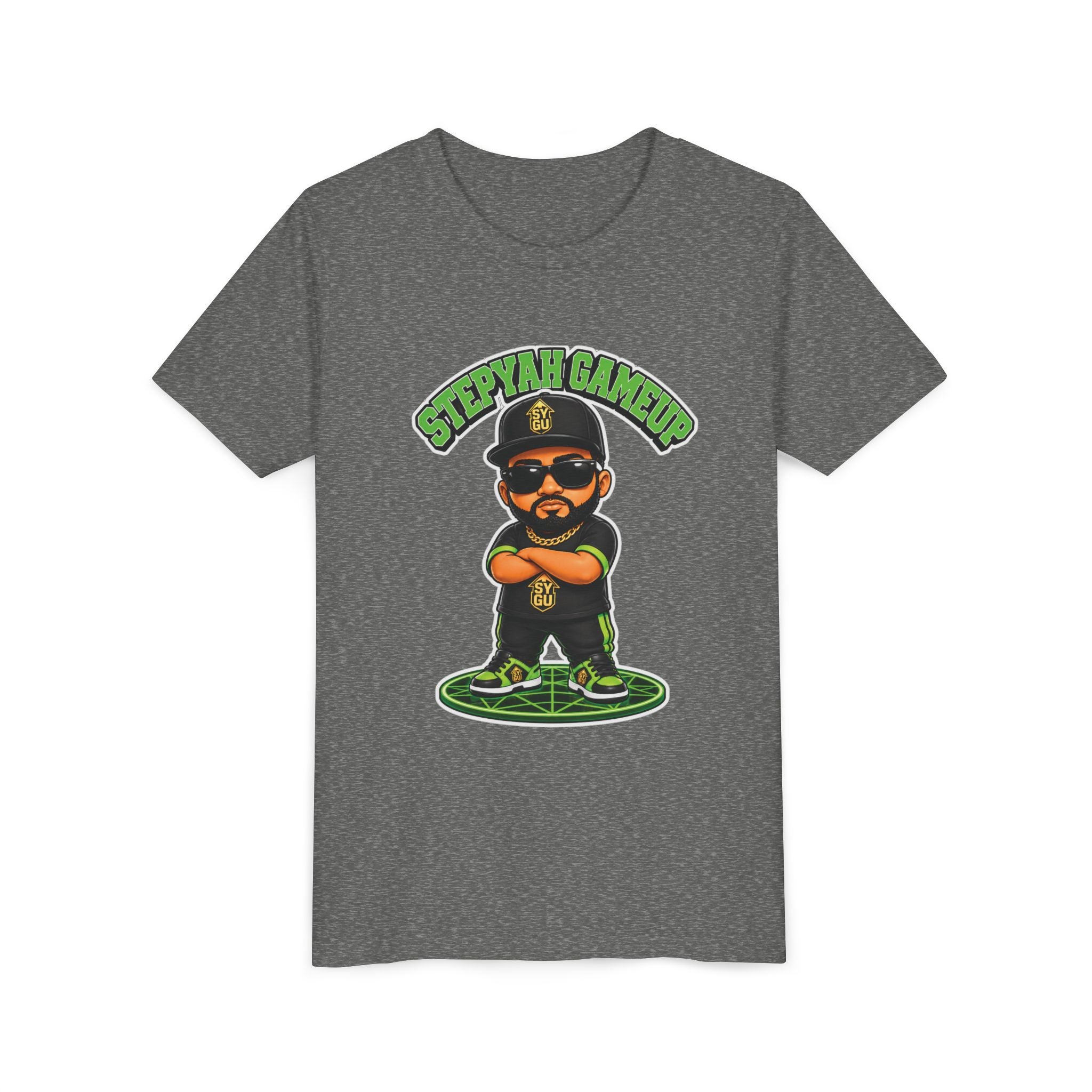 StepYahGameUp — Stumble Step Green Edition | Youth Tee