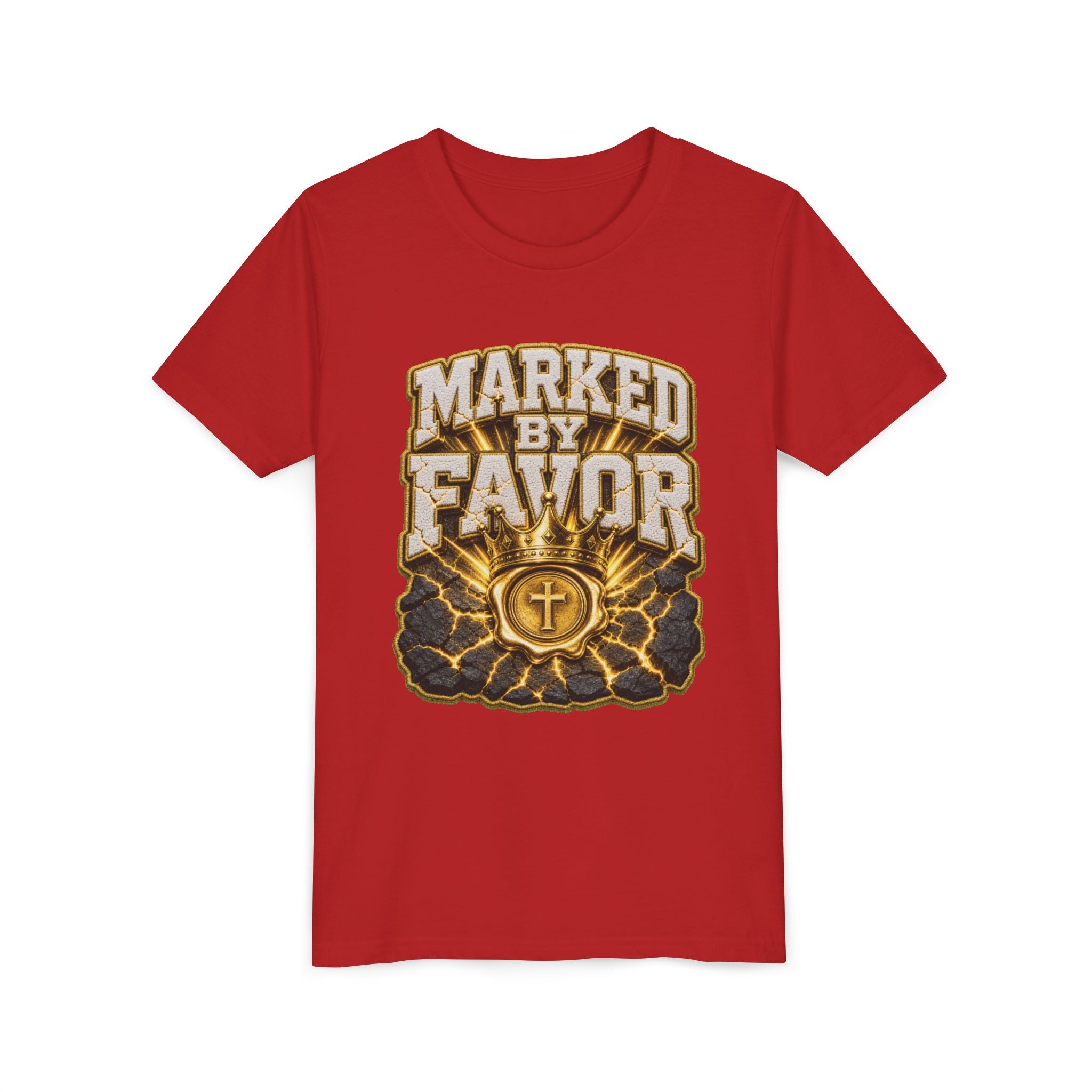 Walk By Faith ✝️ — Marked By Favor | Unisex Youth Tee