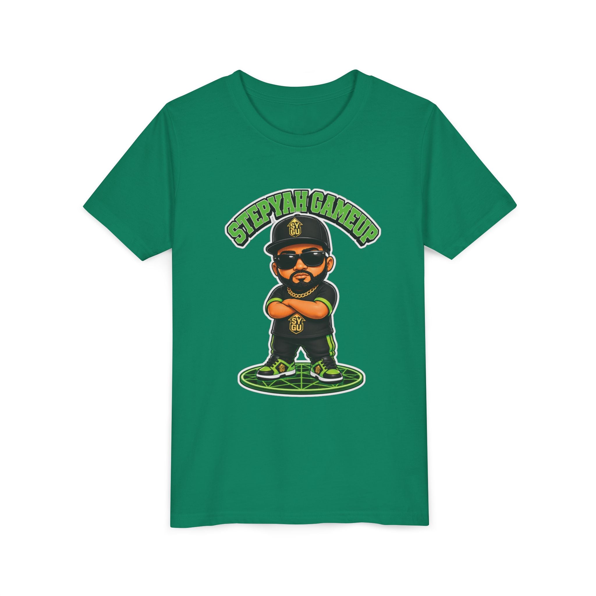 StepYahGameUp — Stumble Step Green Edition | Youth Tee