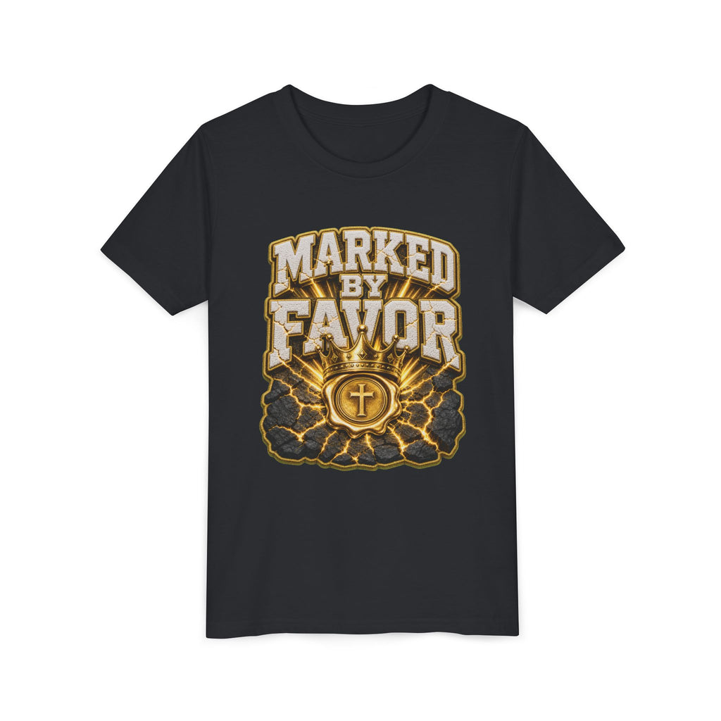 Walk By Faith ✝️ — Marked By Favor | Unisex Youth Tee