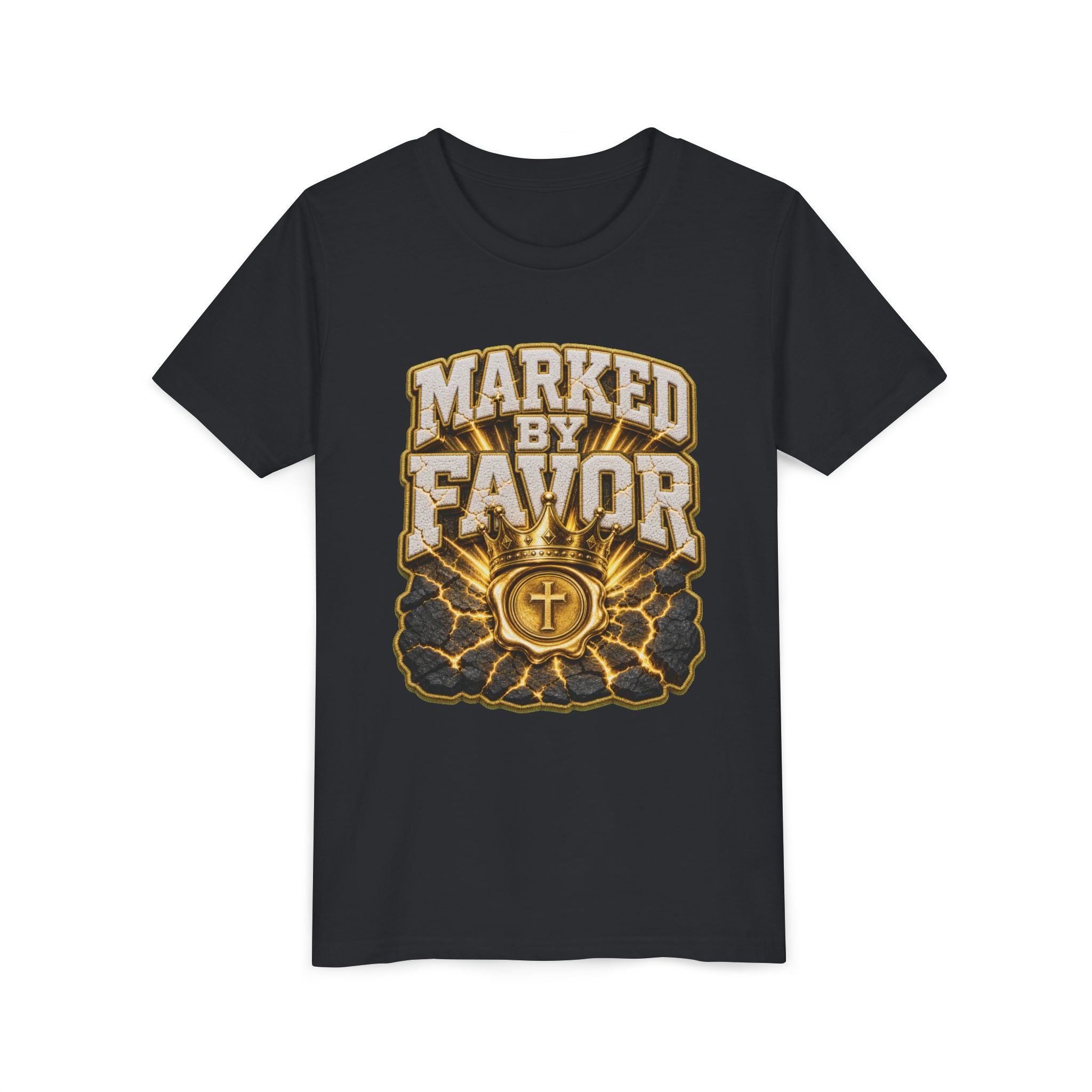 Walk By Faith ✝️ — Marked By Favor | Unisex Youth Tee