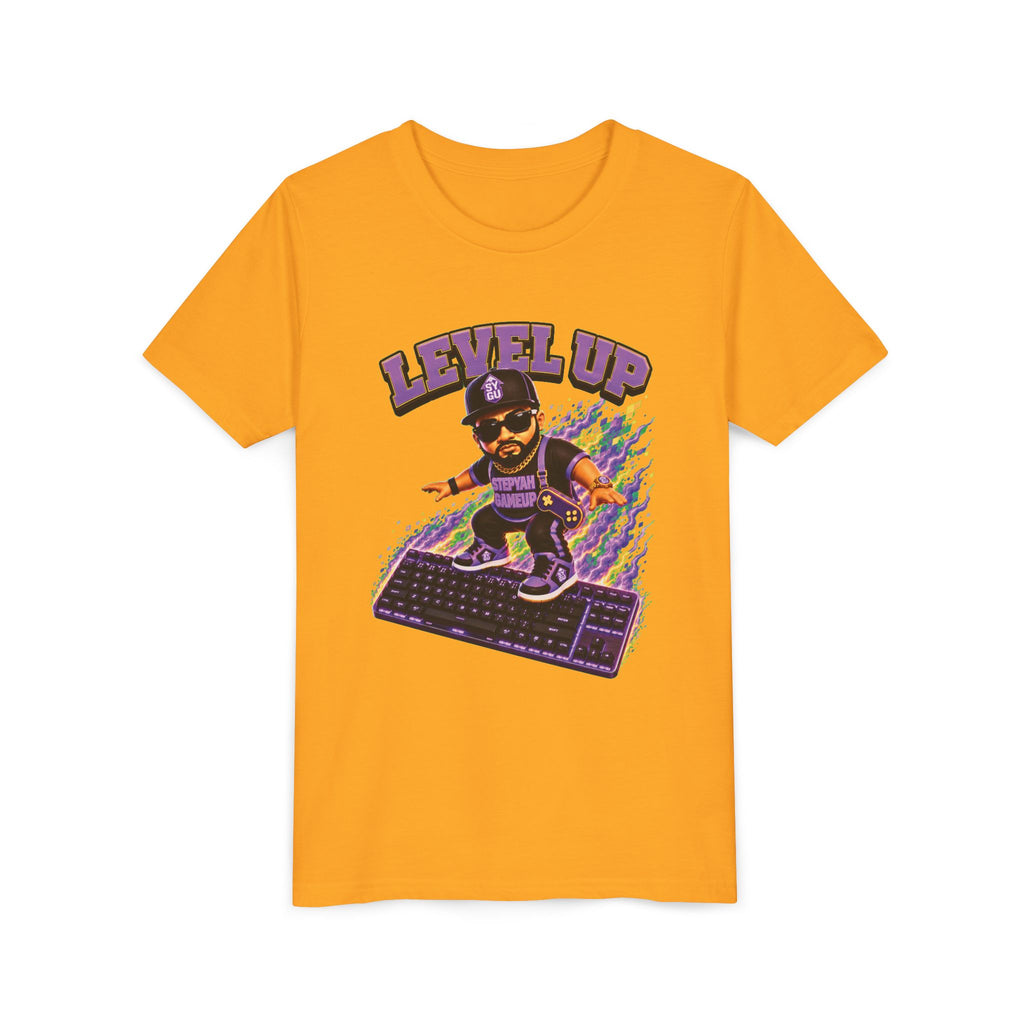 StepYahGameUp — Level Up | Keyboard Rider | Unisex Youth Tee