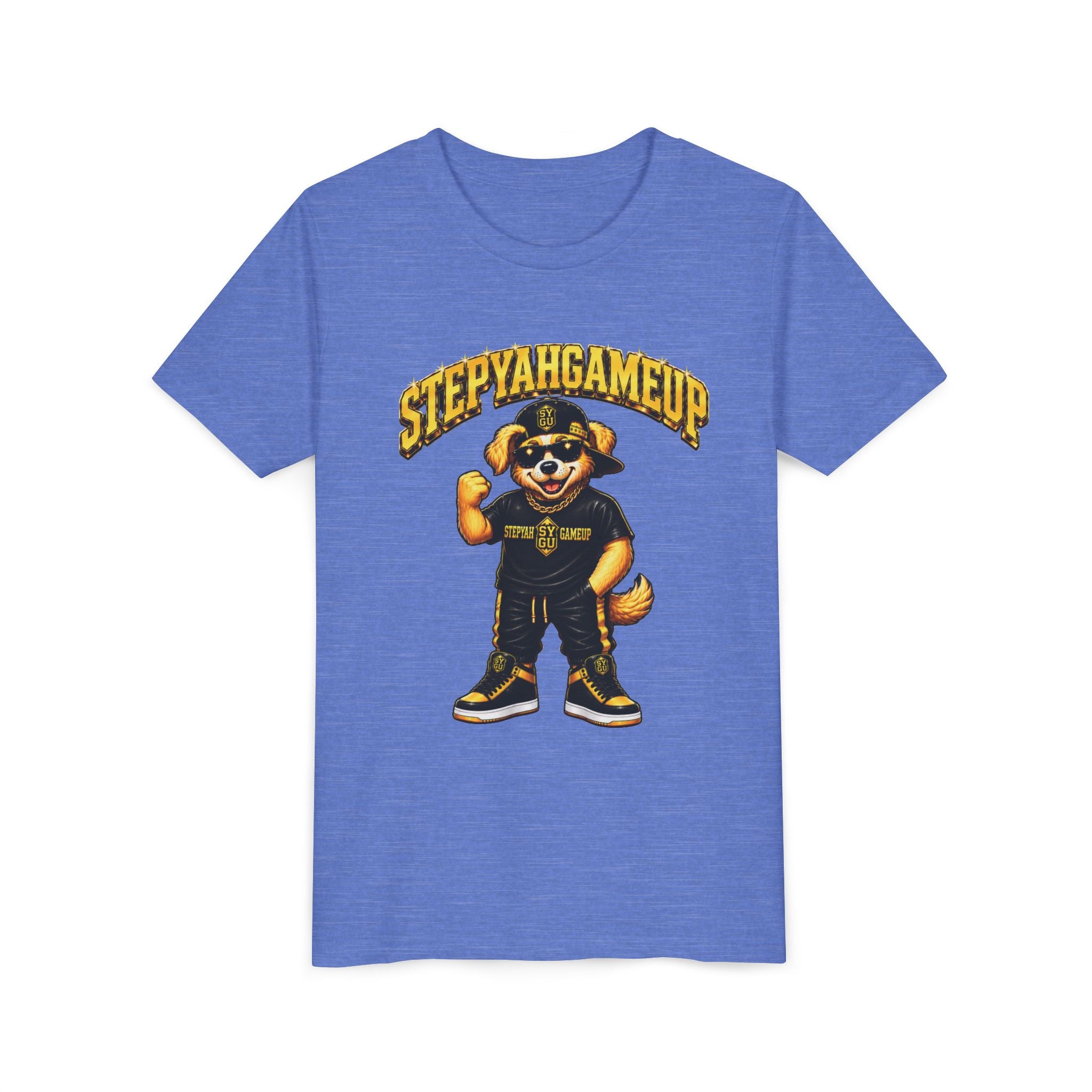 StepYahGameUp — SYGU Dog | Gold Edition | Unisex Youth Tee