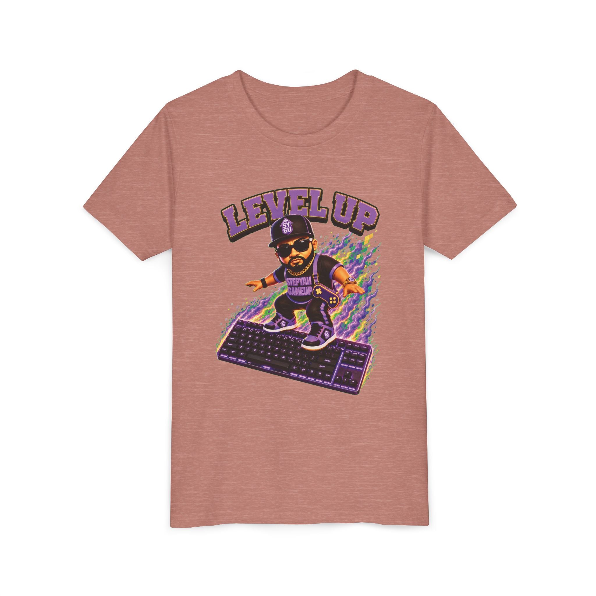 StepYahGameUp — Level Up | Keyboard Rider | Unisex Youth Tee